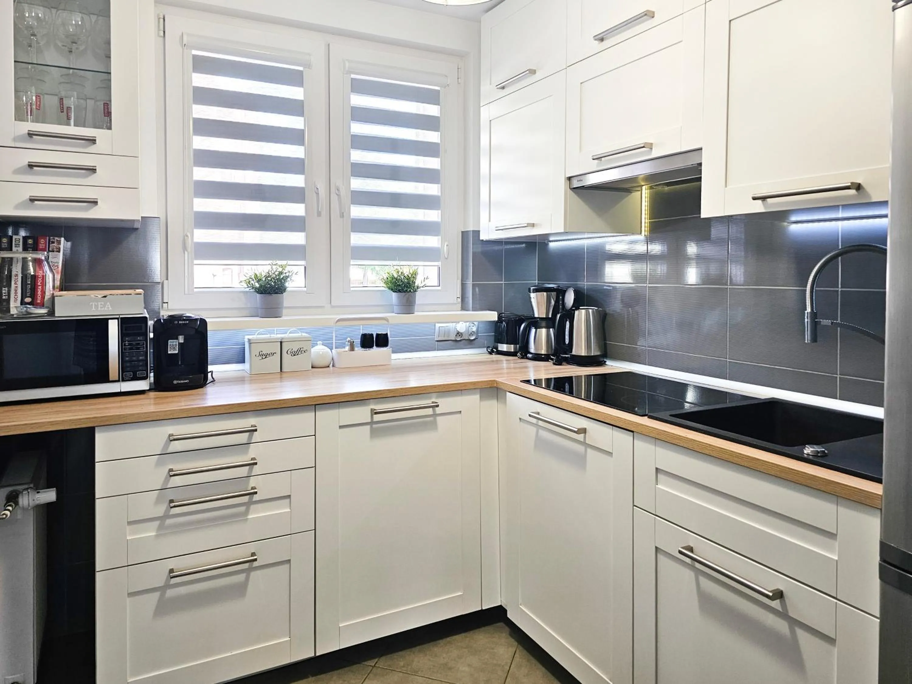 Kitchen or kitchenette in visit baltic - Paderewskiego