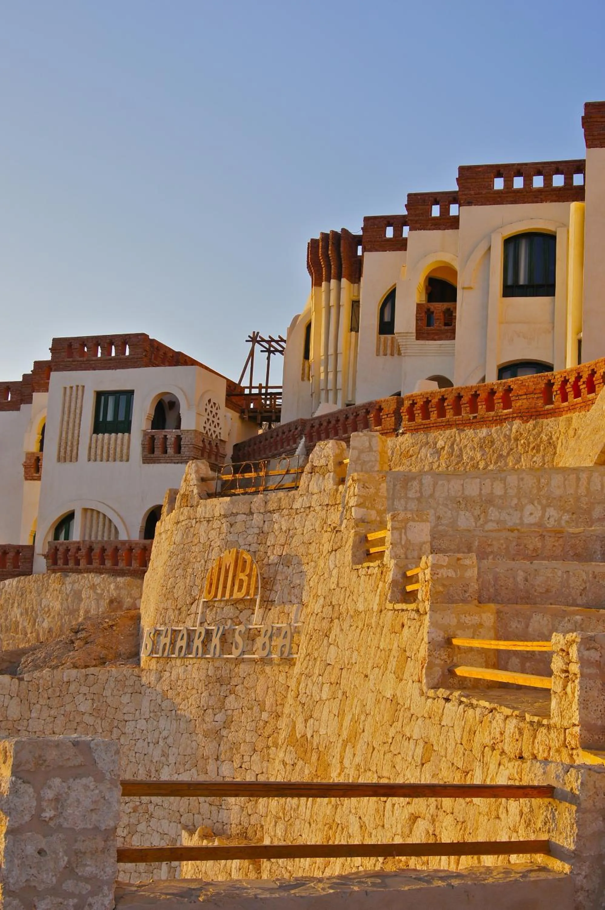 Facade/entrance in Umbi Sharks Bay Diving Village