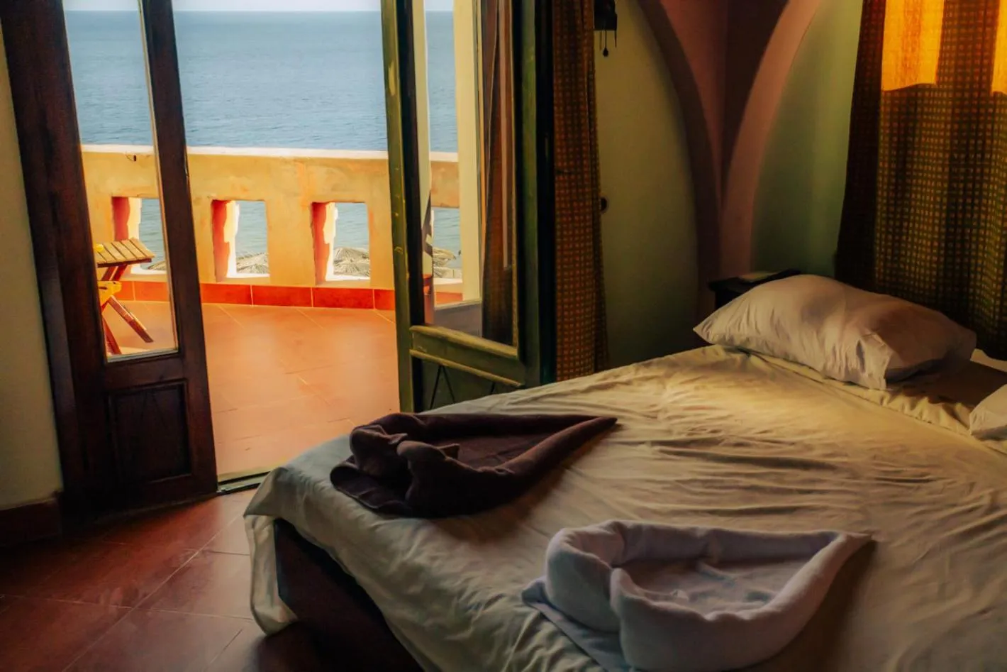 Bed in Umbi Sharks Bay Diving Village