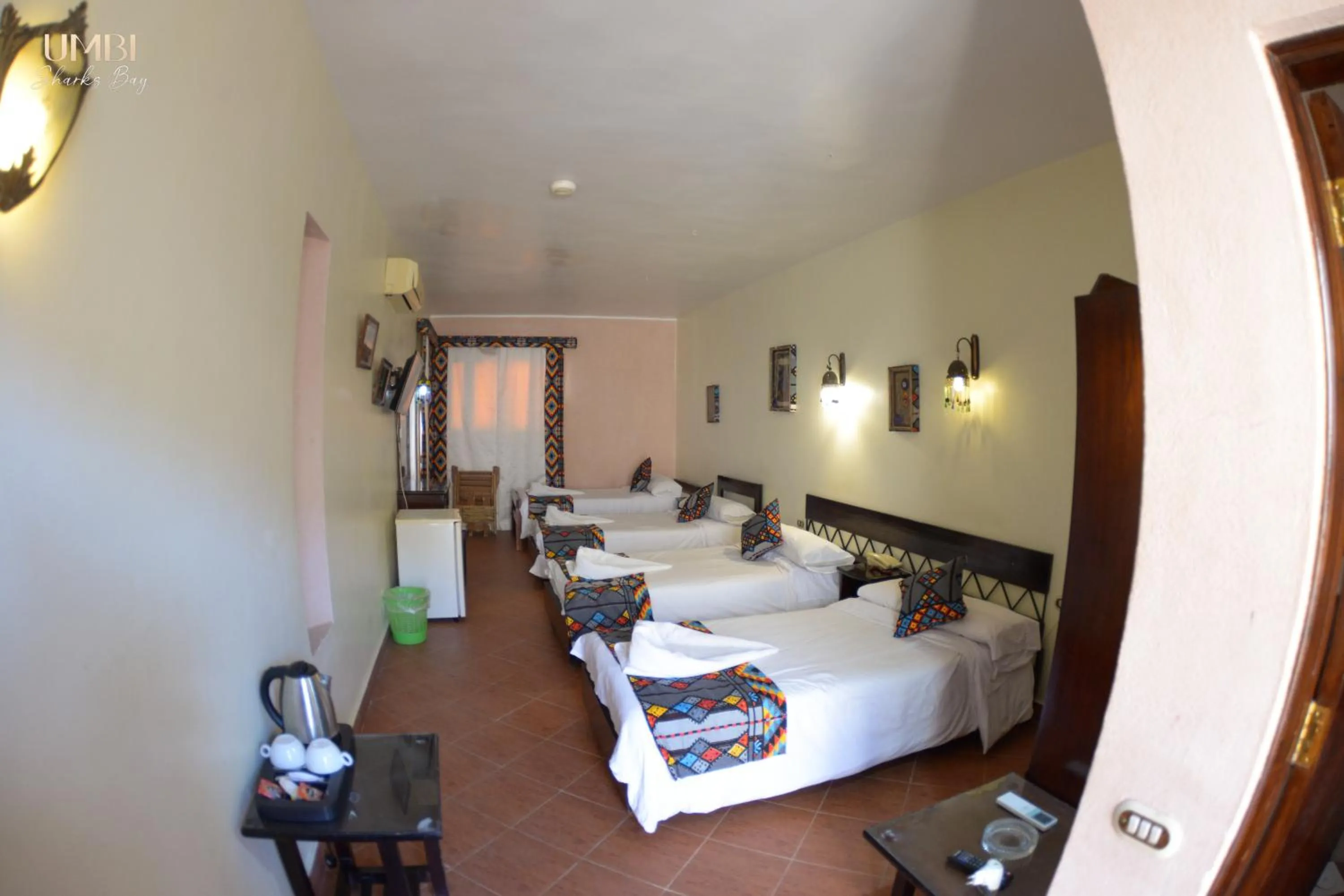 Bed in Umbi Sharks Bay Diving Village