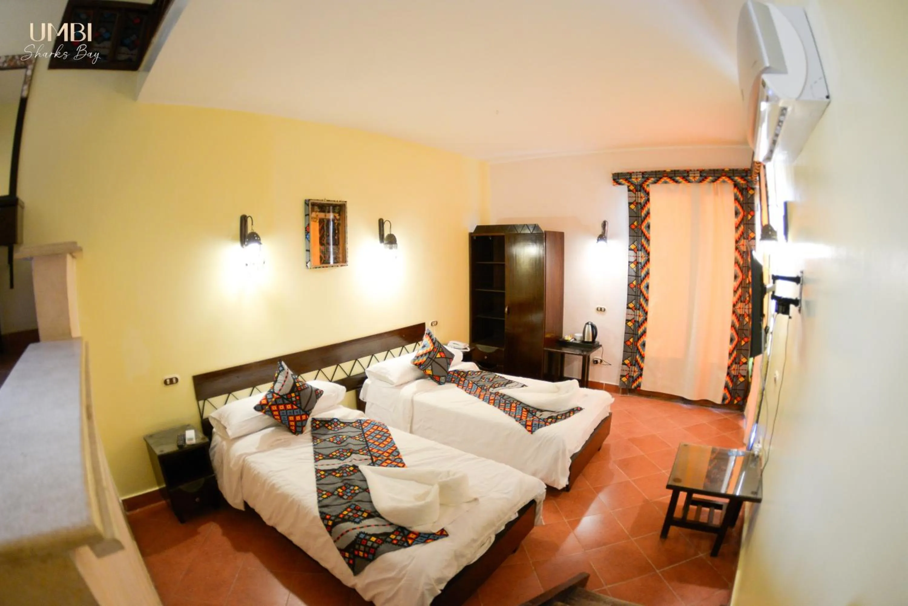 Bed in Umbi Sharks Bay Diving Village