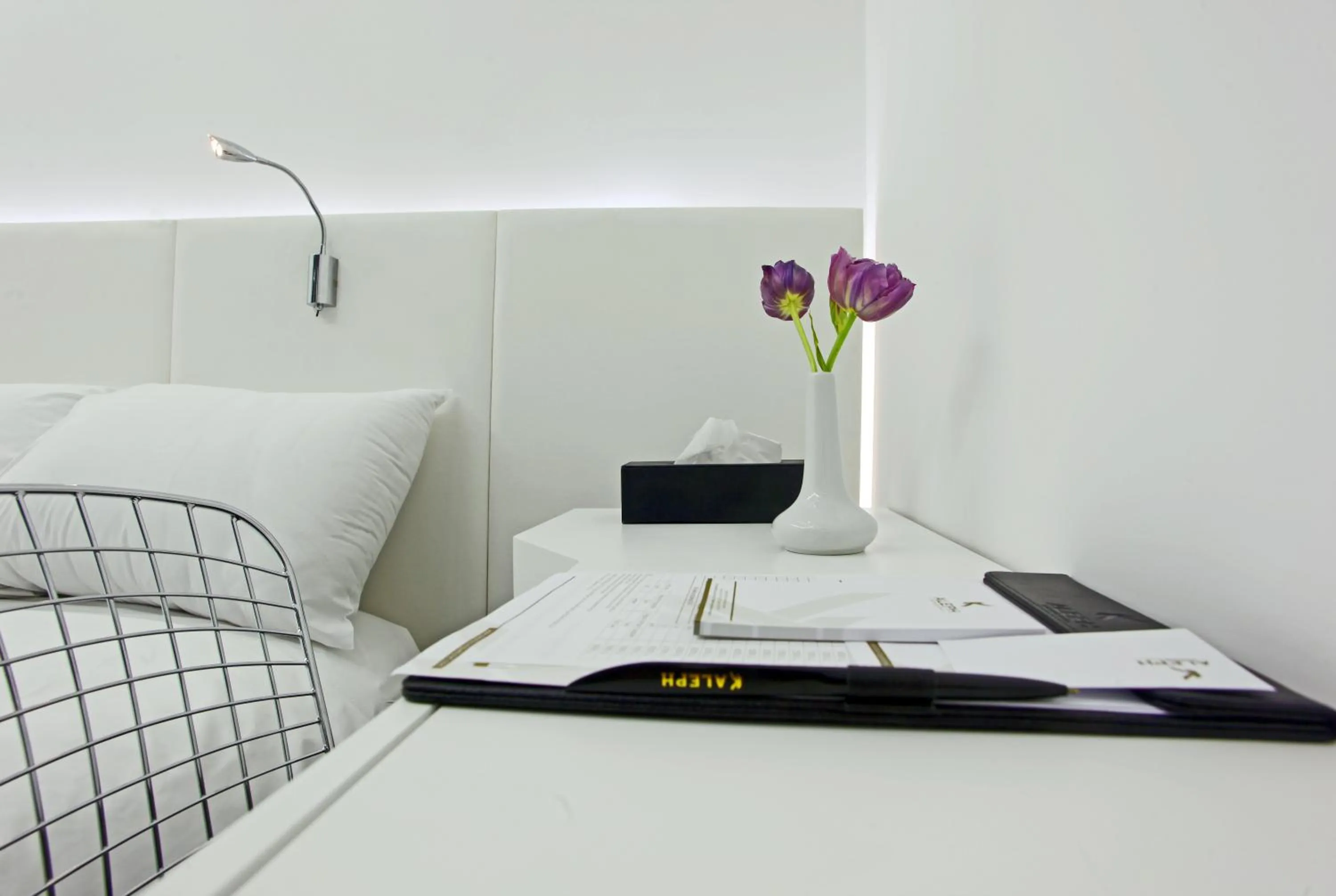 Decorative detail, Bed in Aleph Boutique Hotel