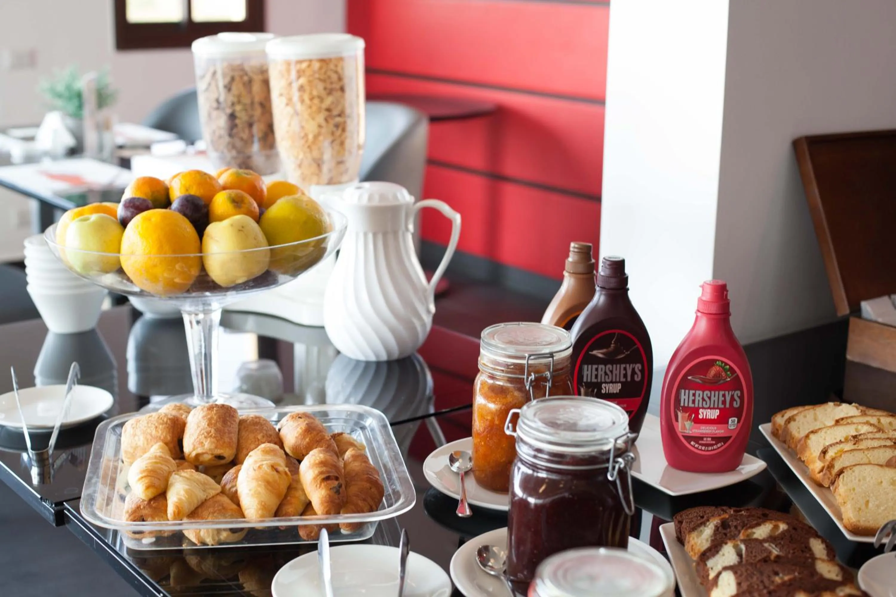 Buffet breakfast in Aleph Boutique Hotel