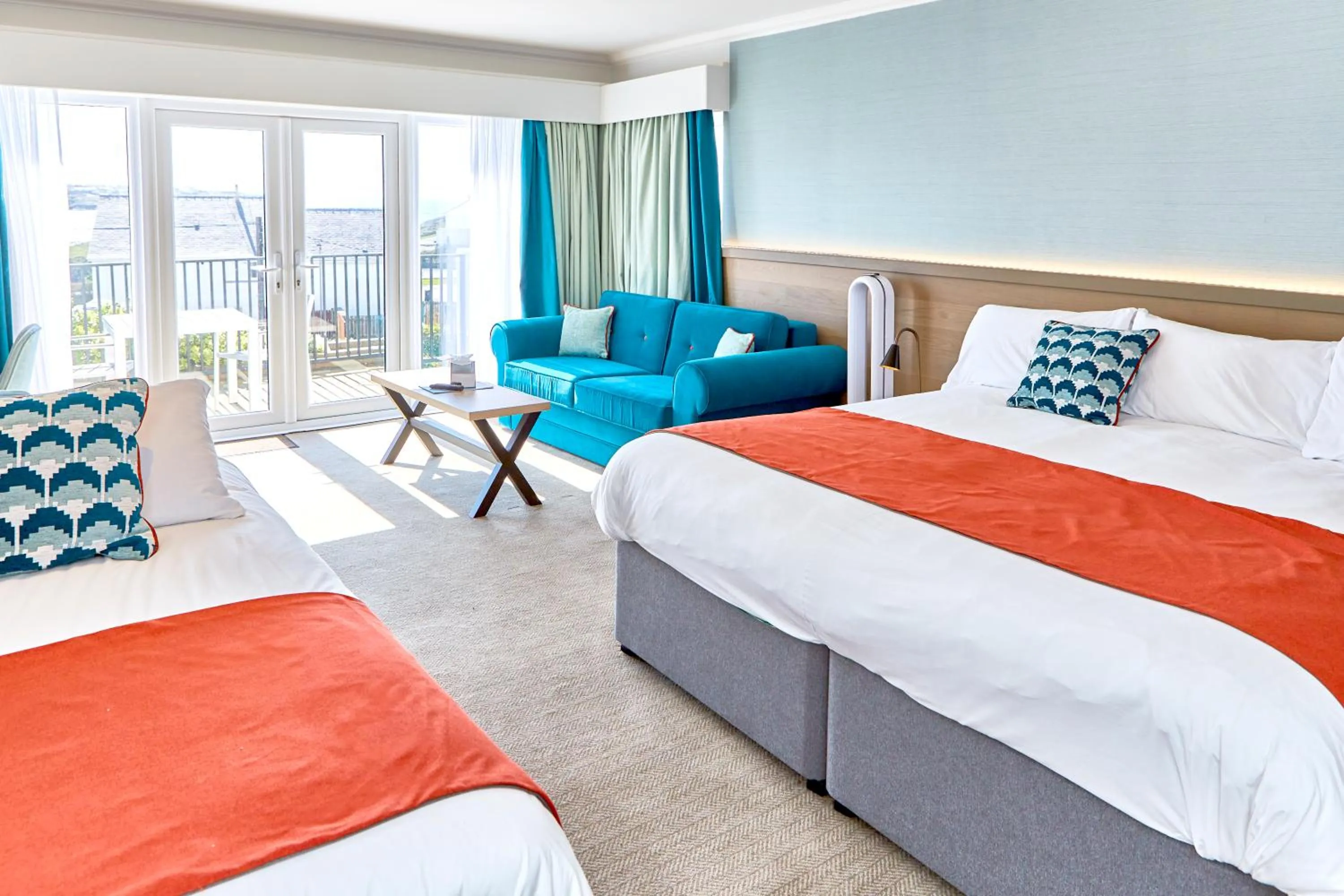 Bedroom, Bed in Trearddur Bay Hotel