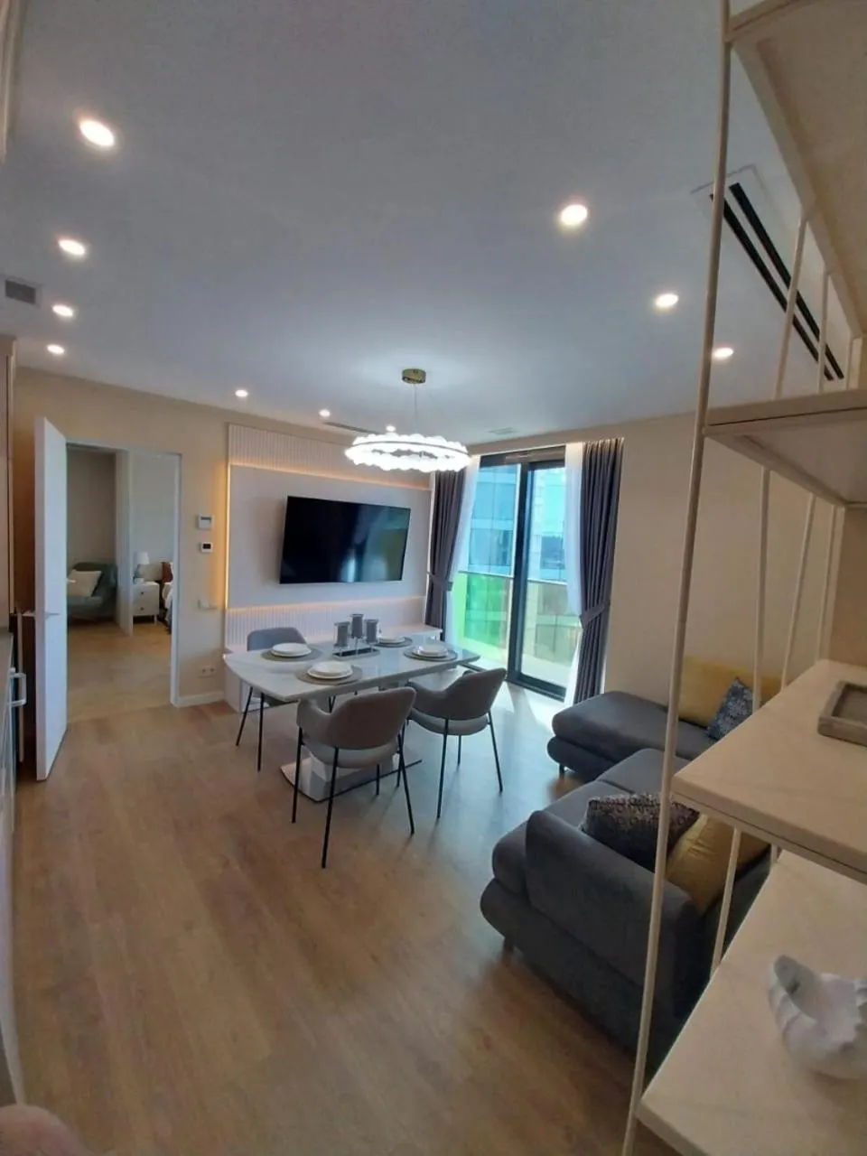 Living room in Bellevue Residence Suites