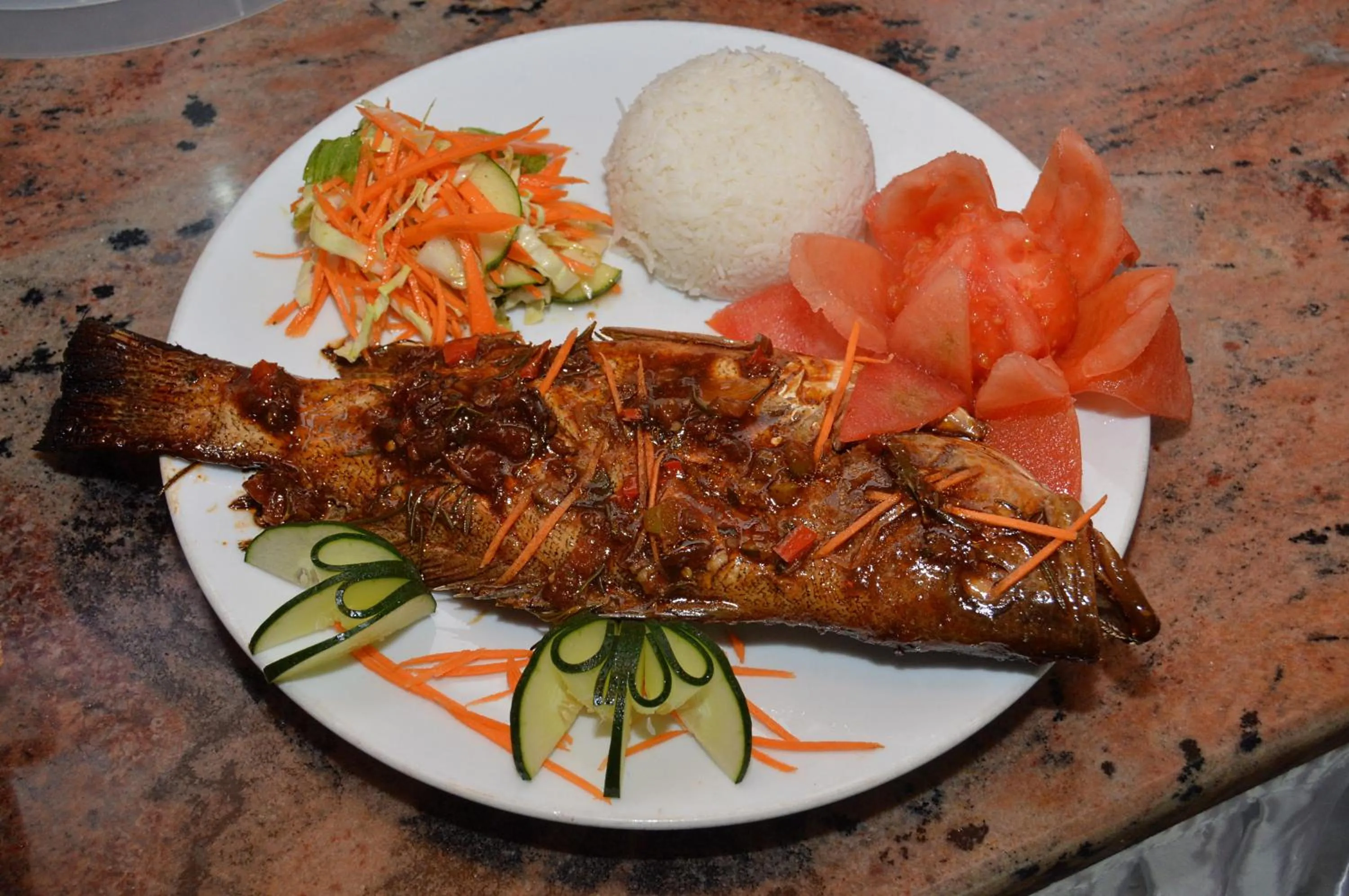 Lunch in Coco D'or Hotel Seychelles