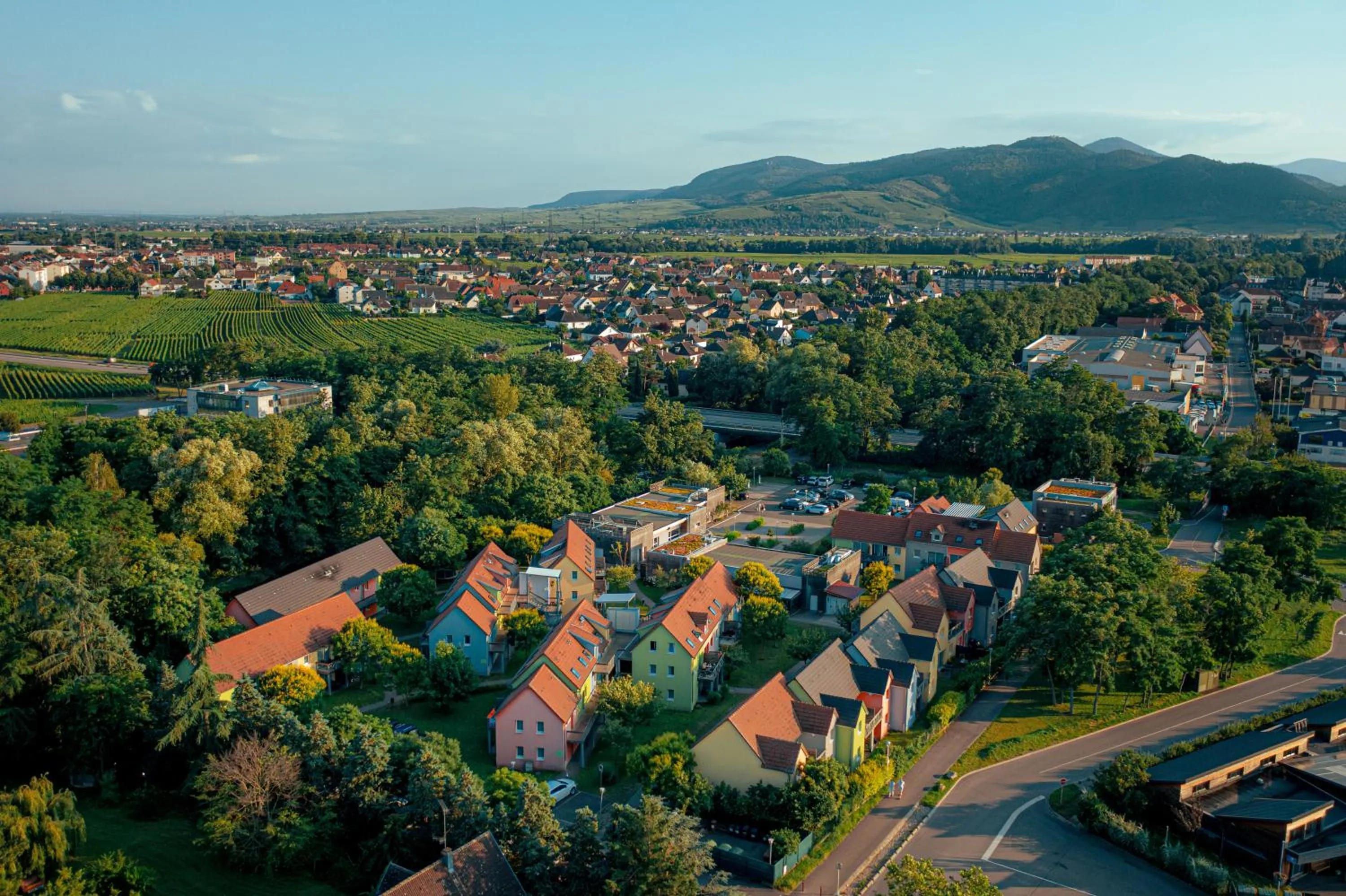 Bird's eye view in Résidence Les Rives de la Fecht - Colmar Ouest