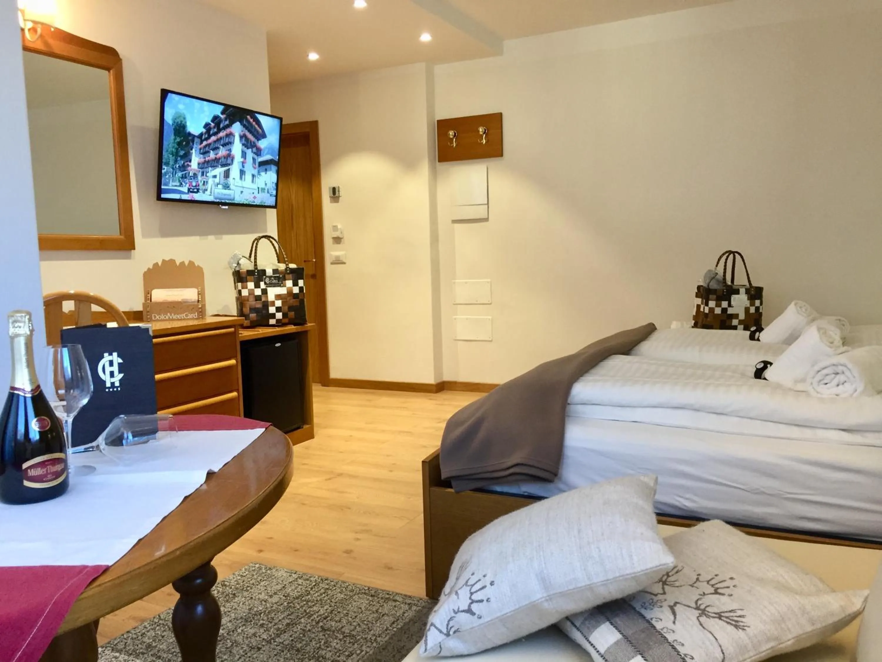 Bed in Hotel Collini