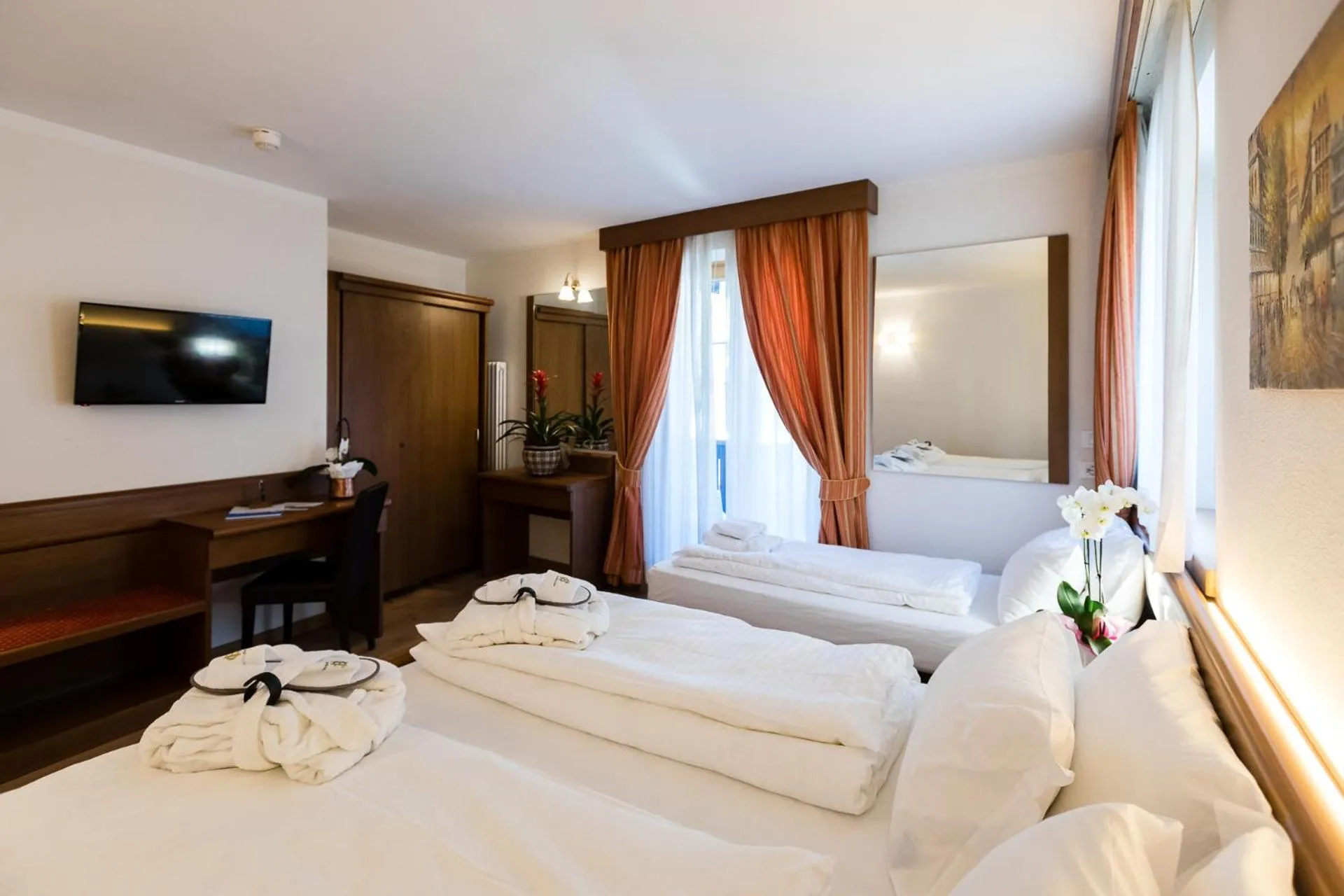 Bed in Hotel Collini