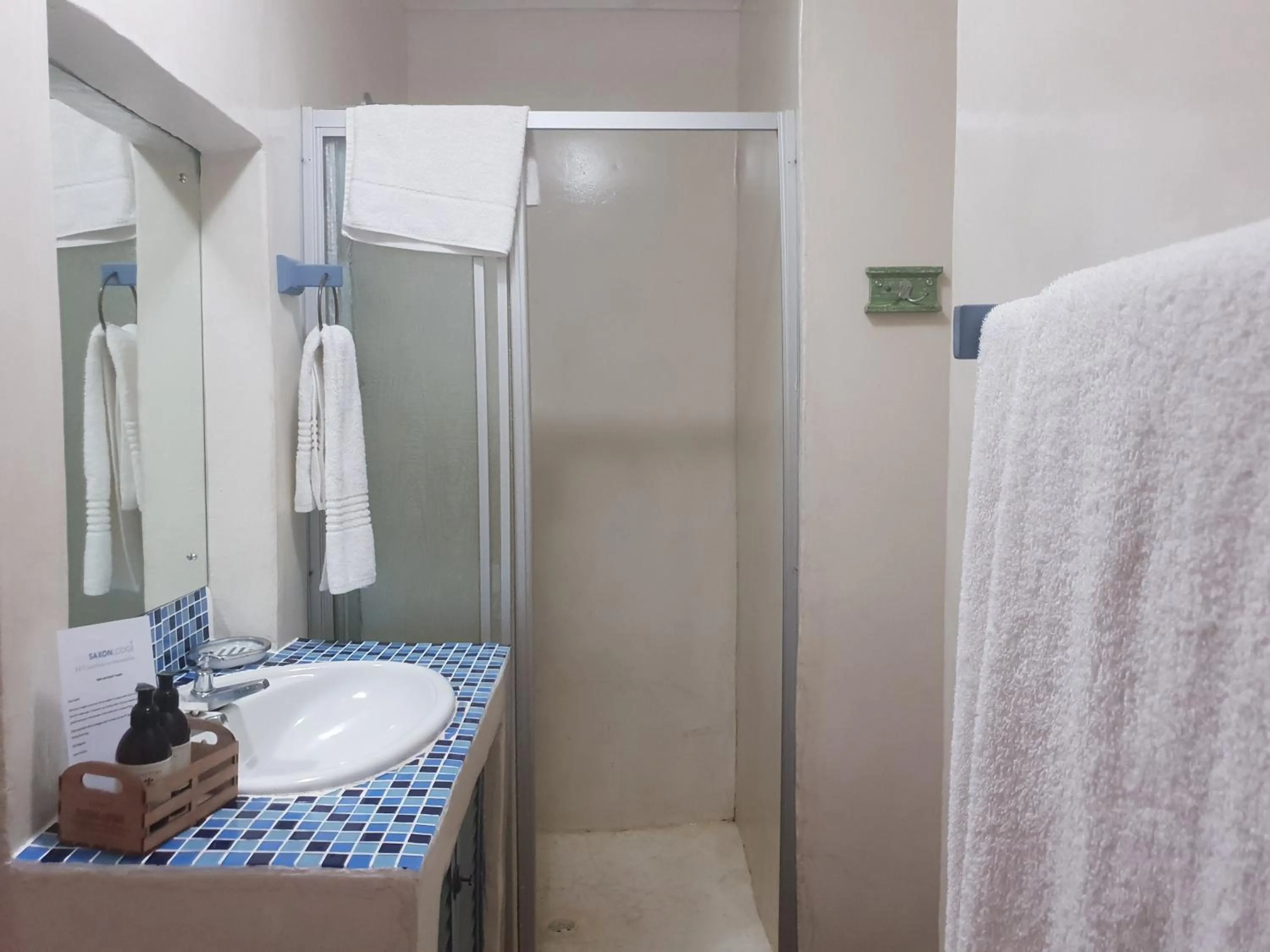 Shower in Saxon Lodge