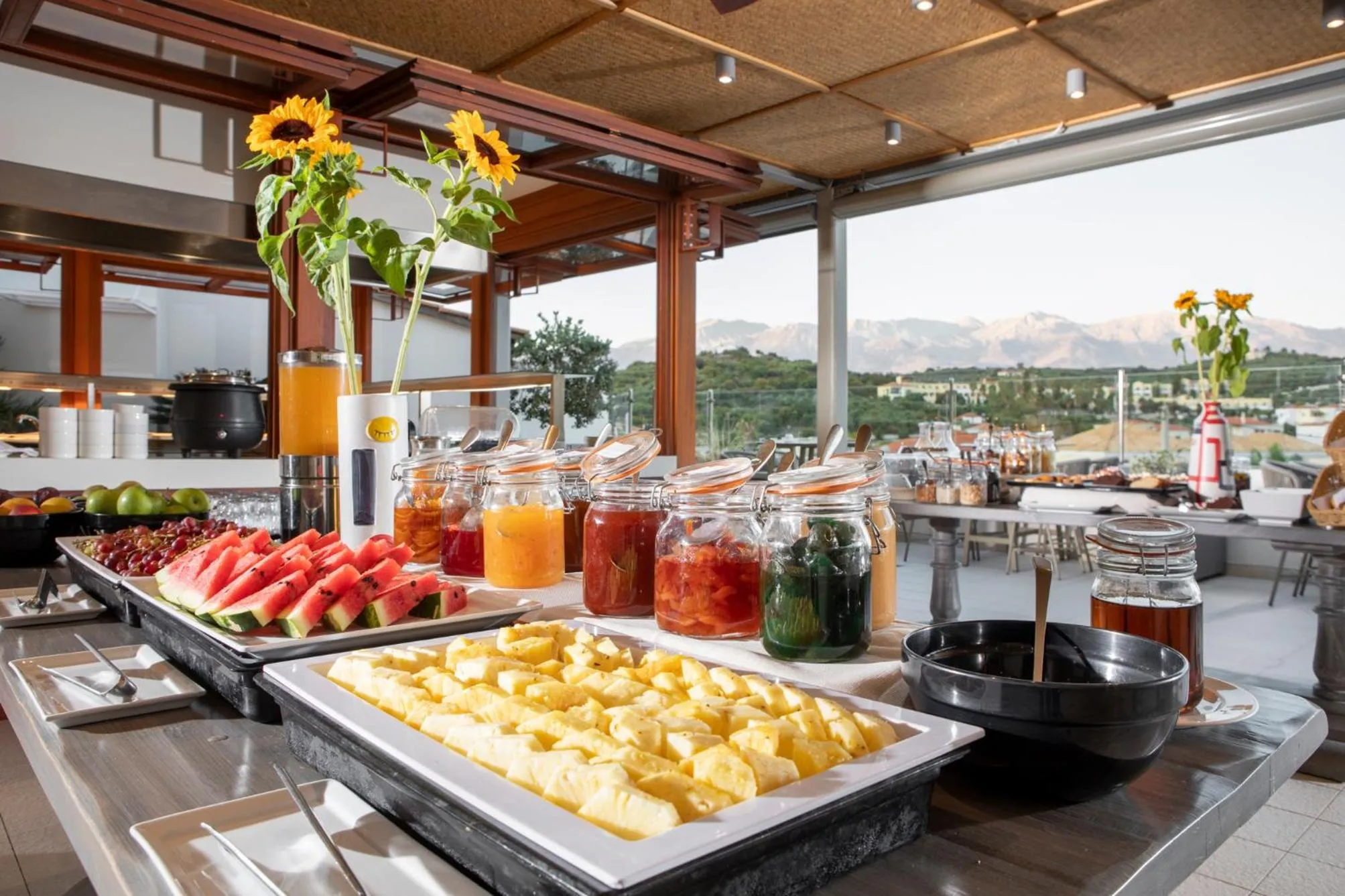 Buffet breakfast in Almyrida Resort