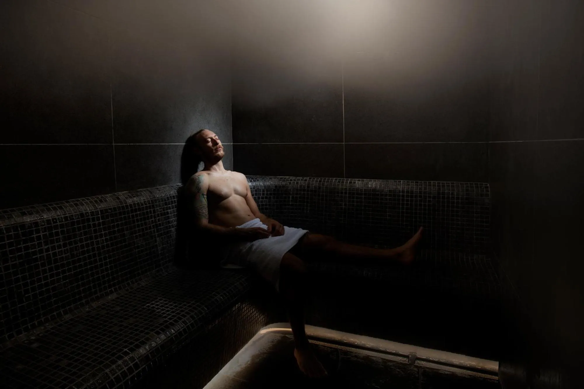 Steam room in Almyrida Resort