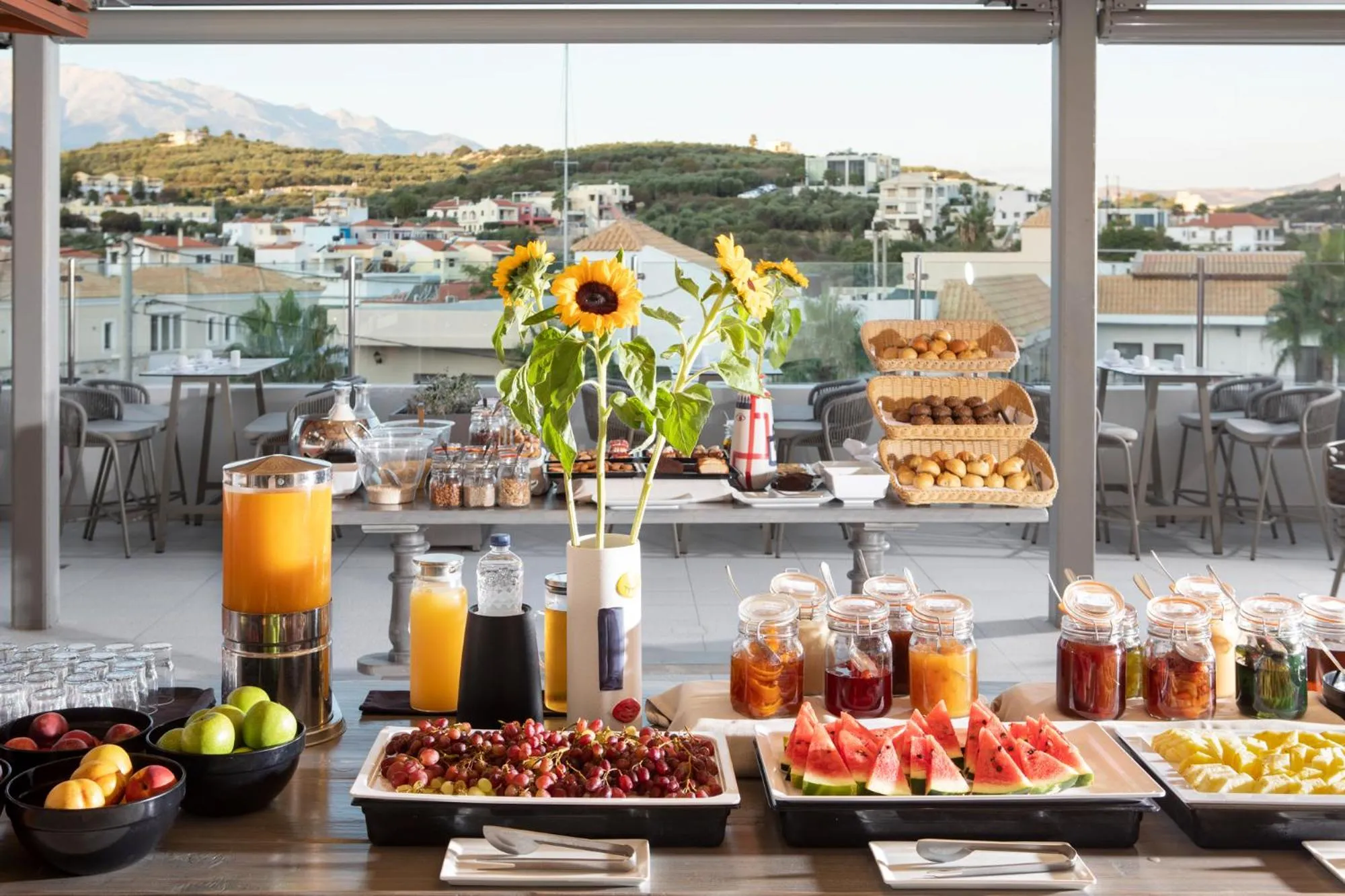 Buffet breakfast in Almyrida Resort