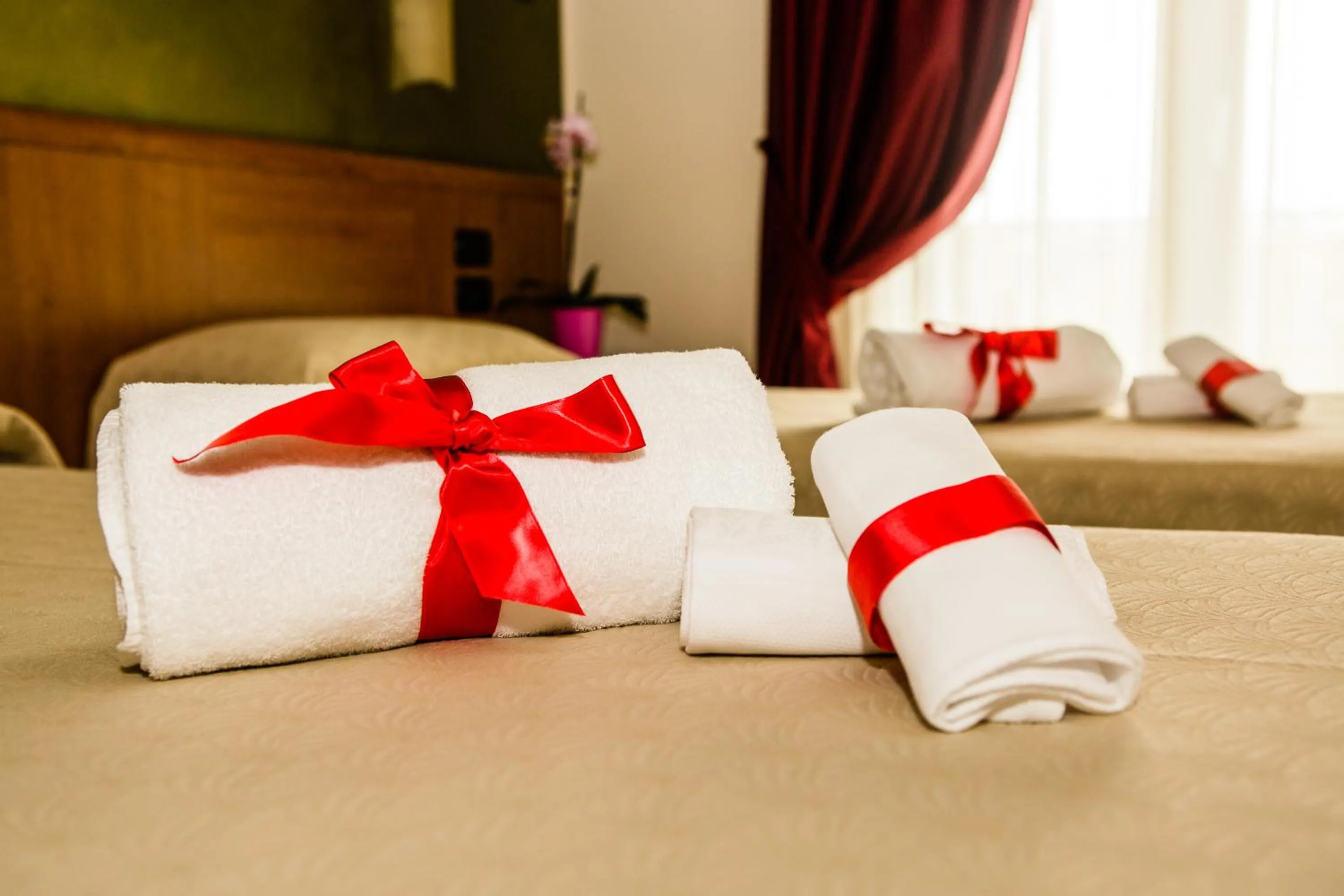 Decorative detail, Bed in Hotel Residence Eden