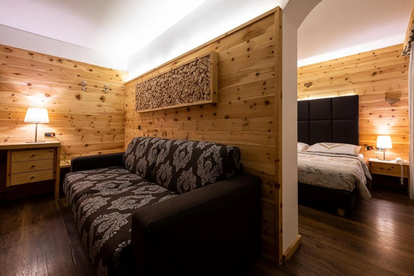 Bed in Hotel Cristina