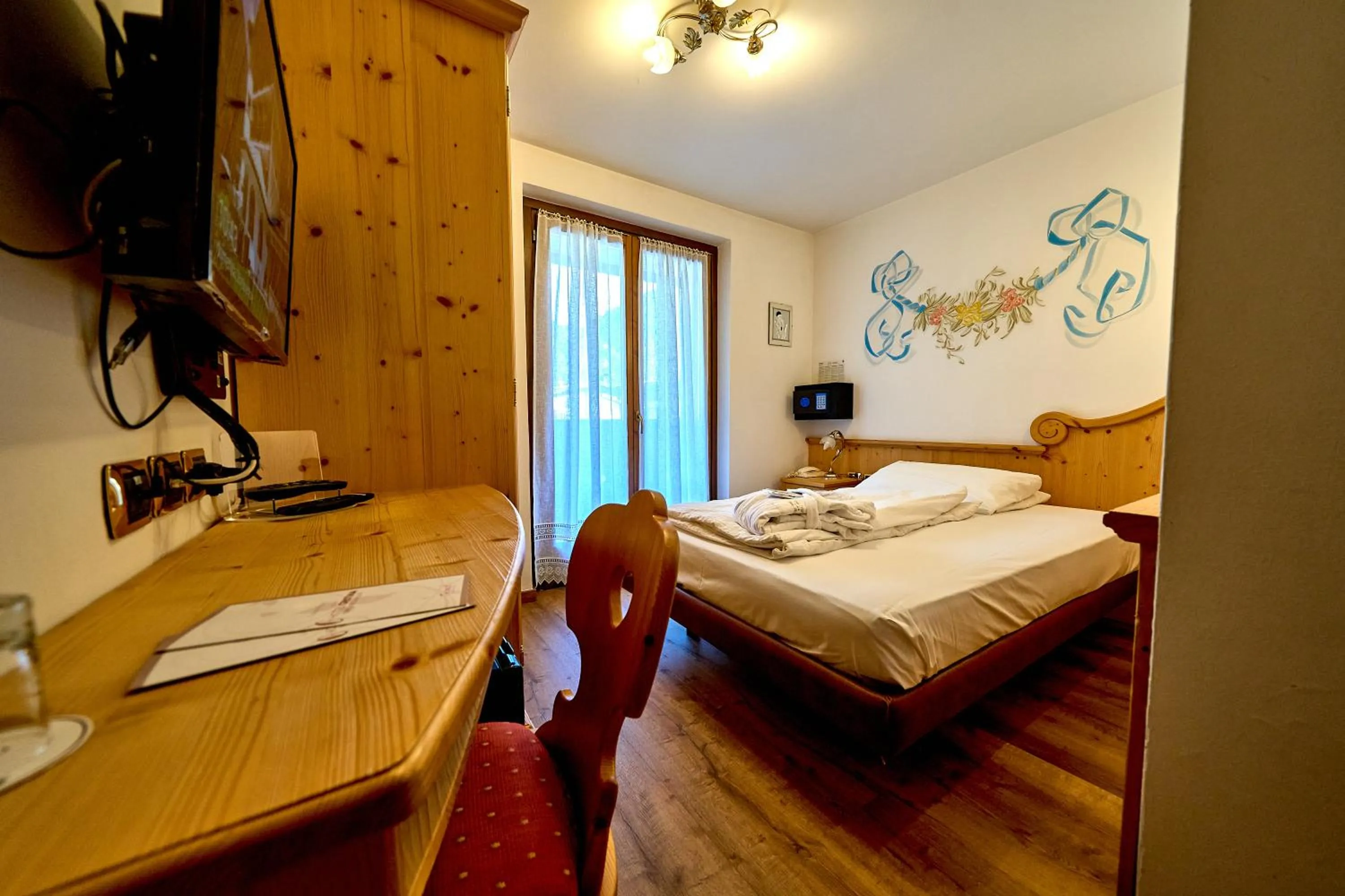 Bed in Hotel Cristina