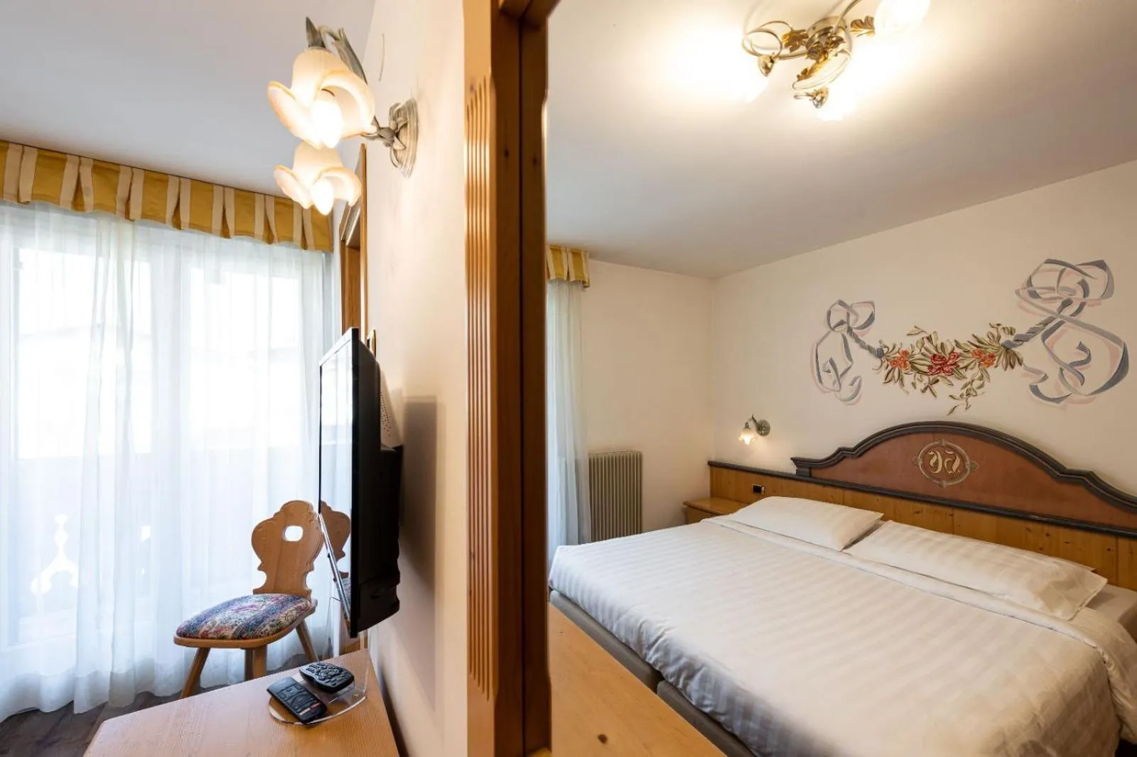 Bed in Hotel Cristina