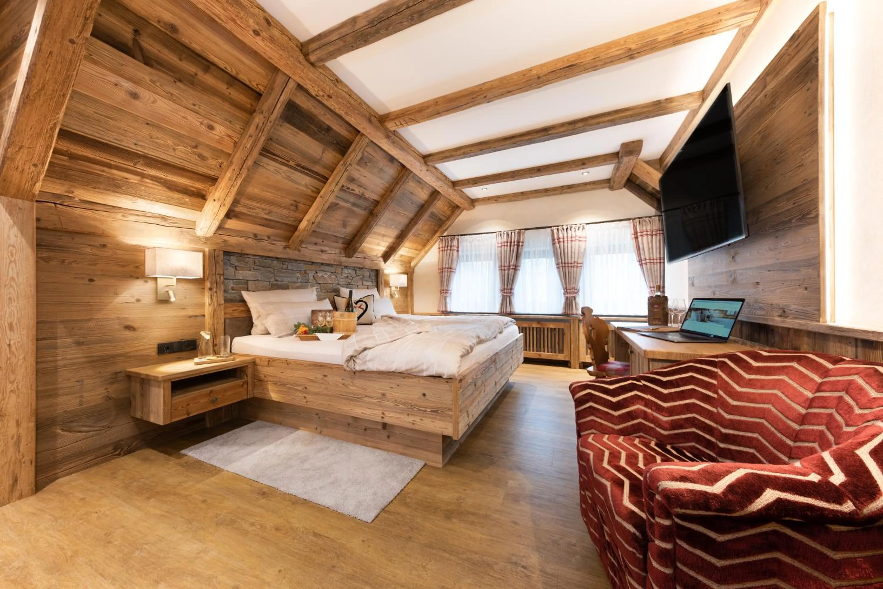 Photo of the whole room, Bed in Wellness-Hotel ADLER