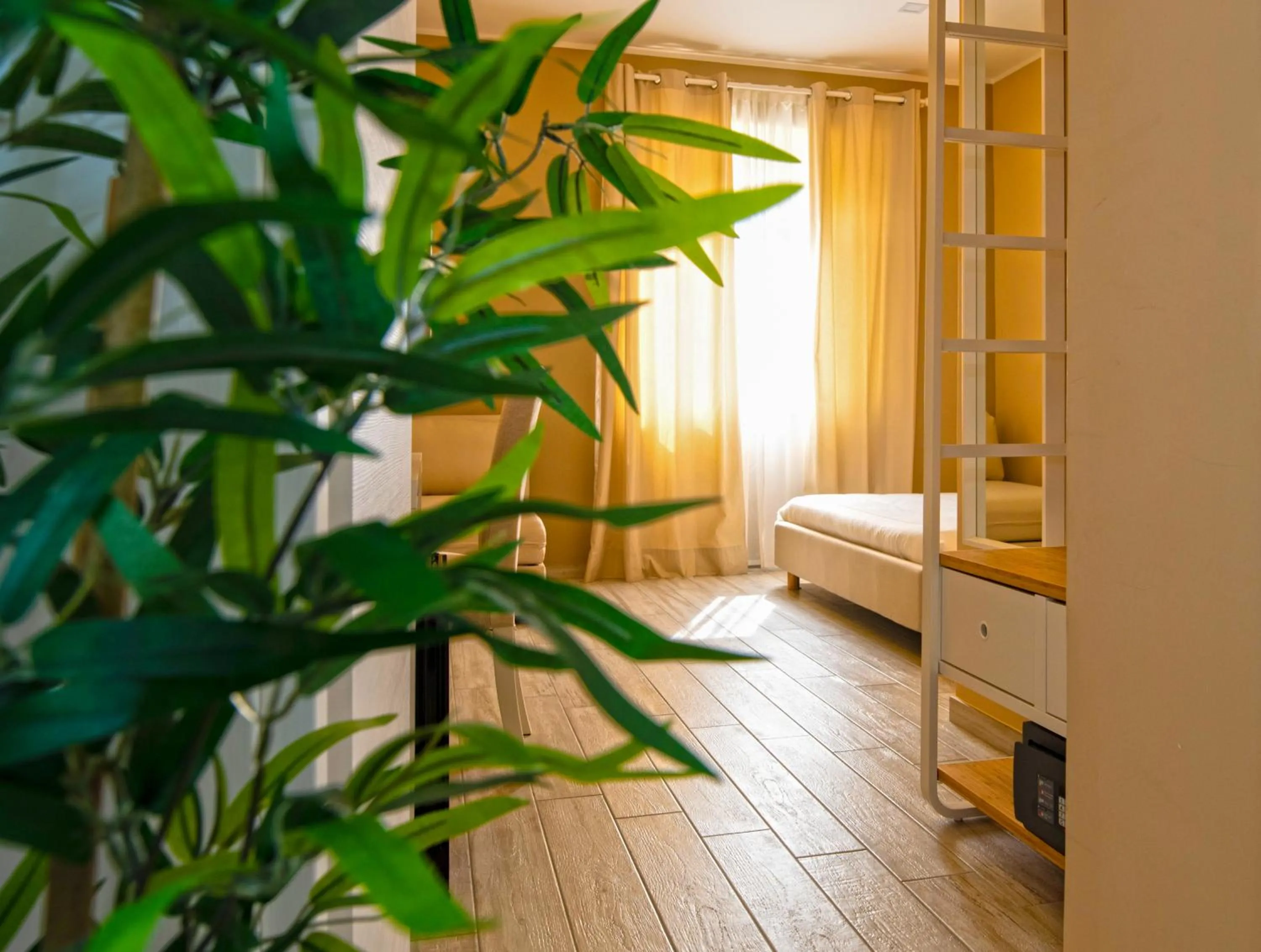 Bed in Taormina Bedda Rooms