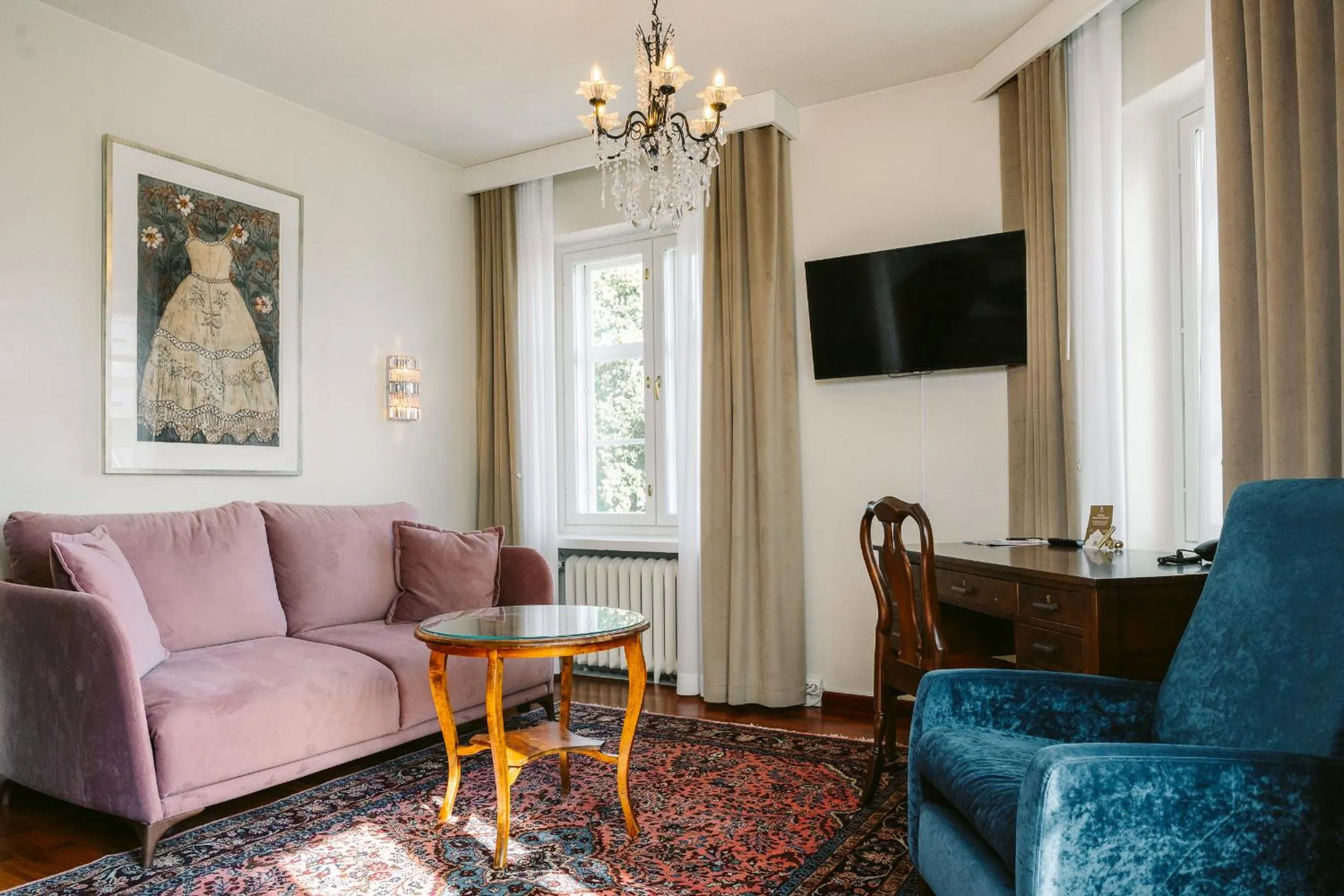 Seating area in Boutique Hotel Yöpuu