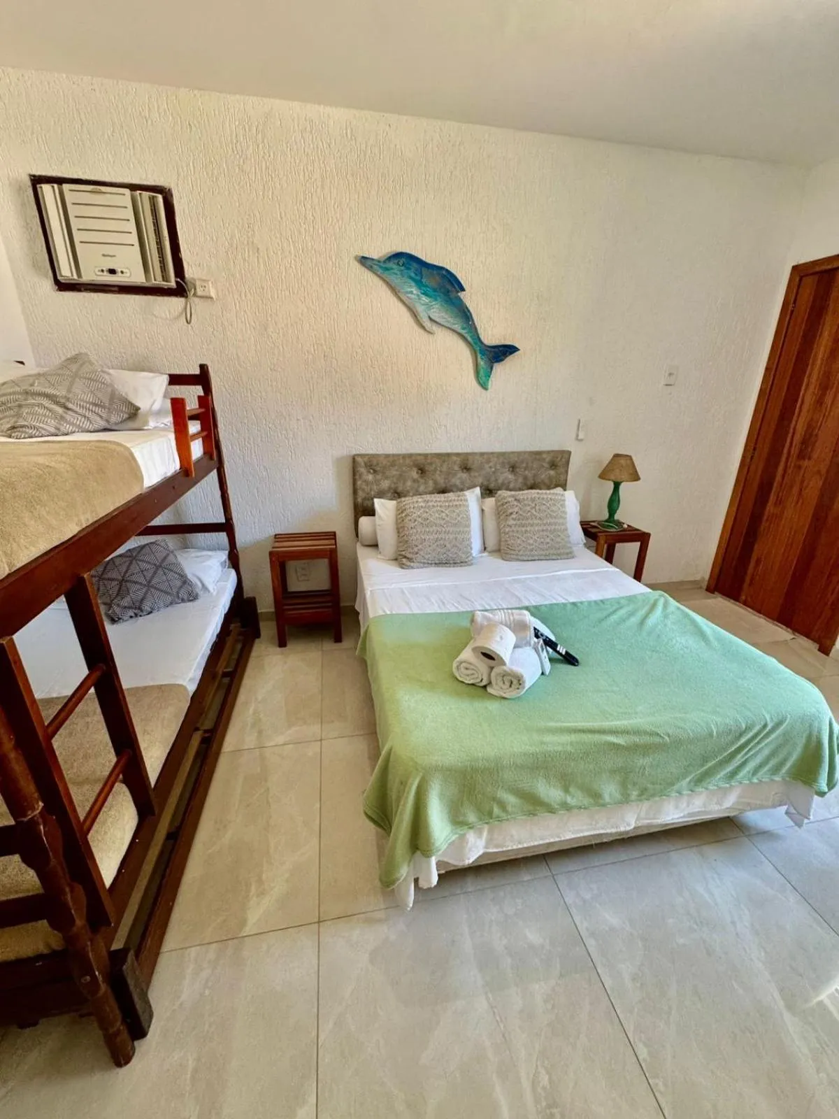 Bed in Pousada Sereia de Geriba