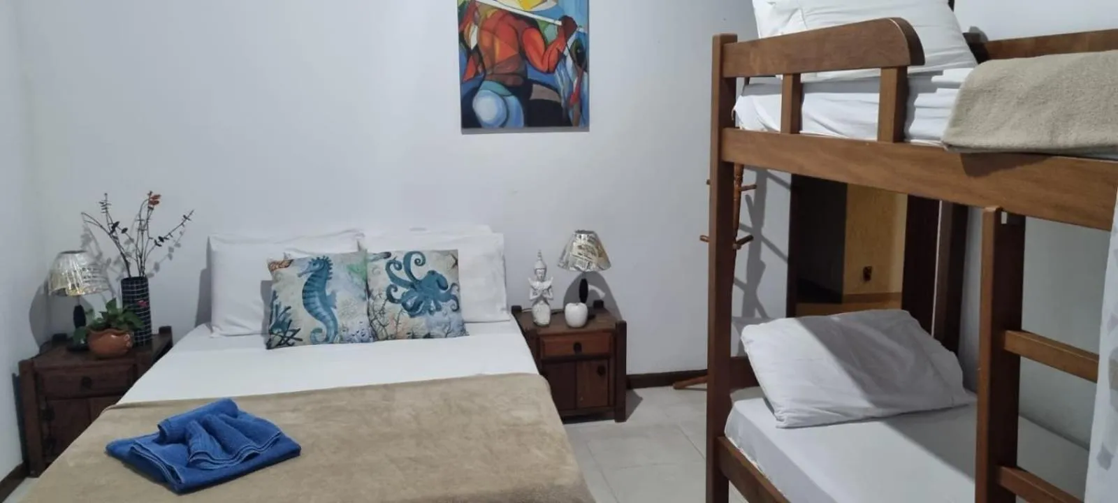 Bed in Pousada Sereia de Geriba