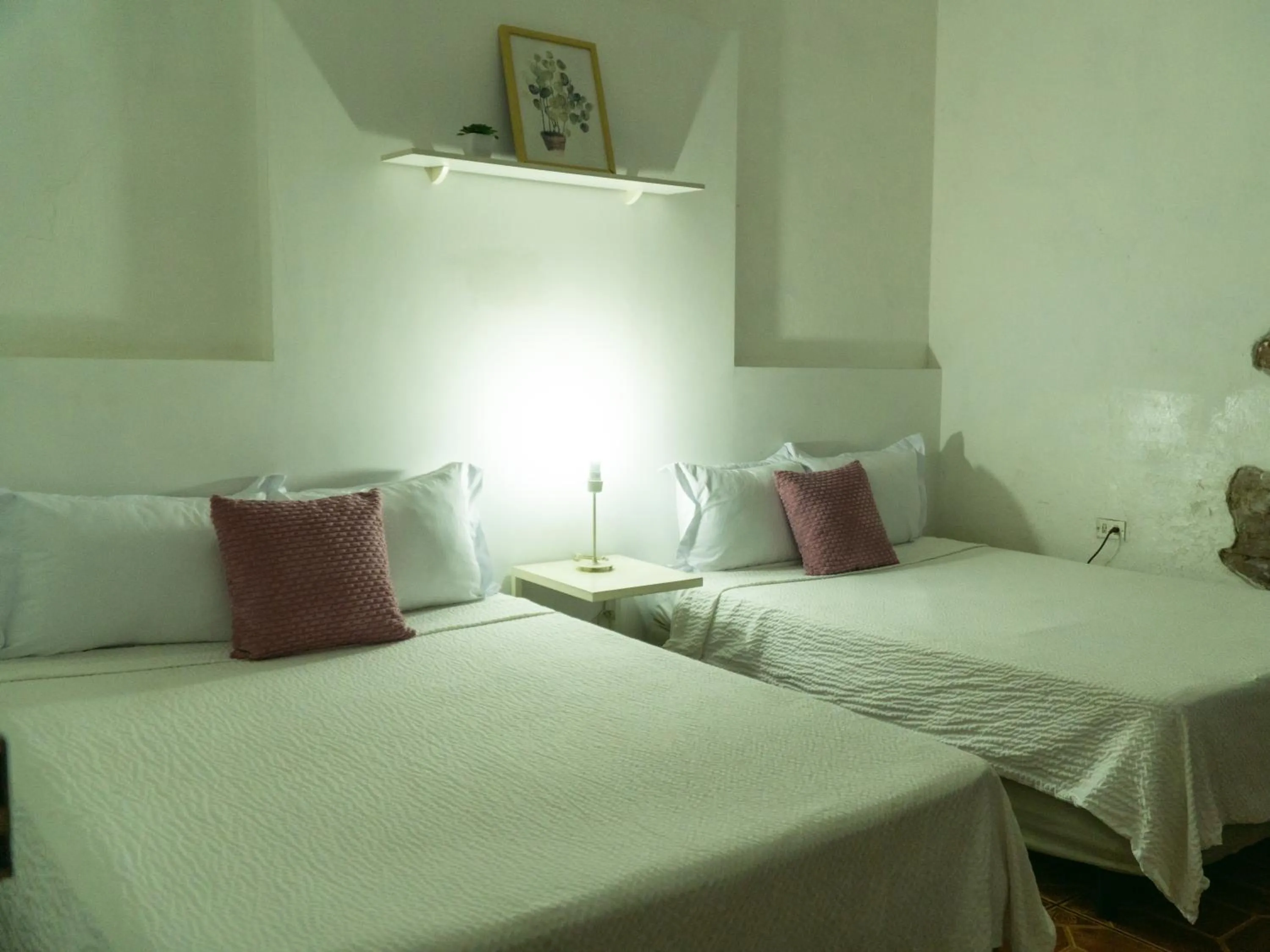 Decorative detail, Bed in La Casa de Mamapán Hotel Colonial Ahuachapan