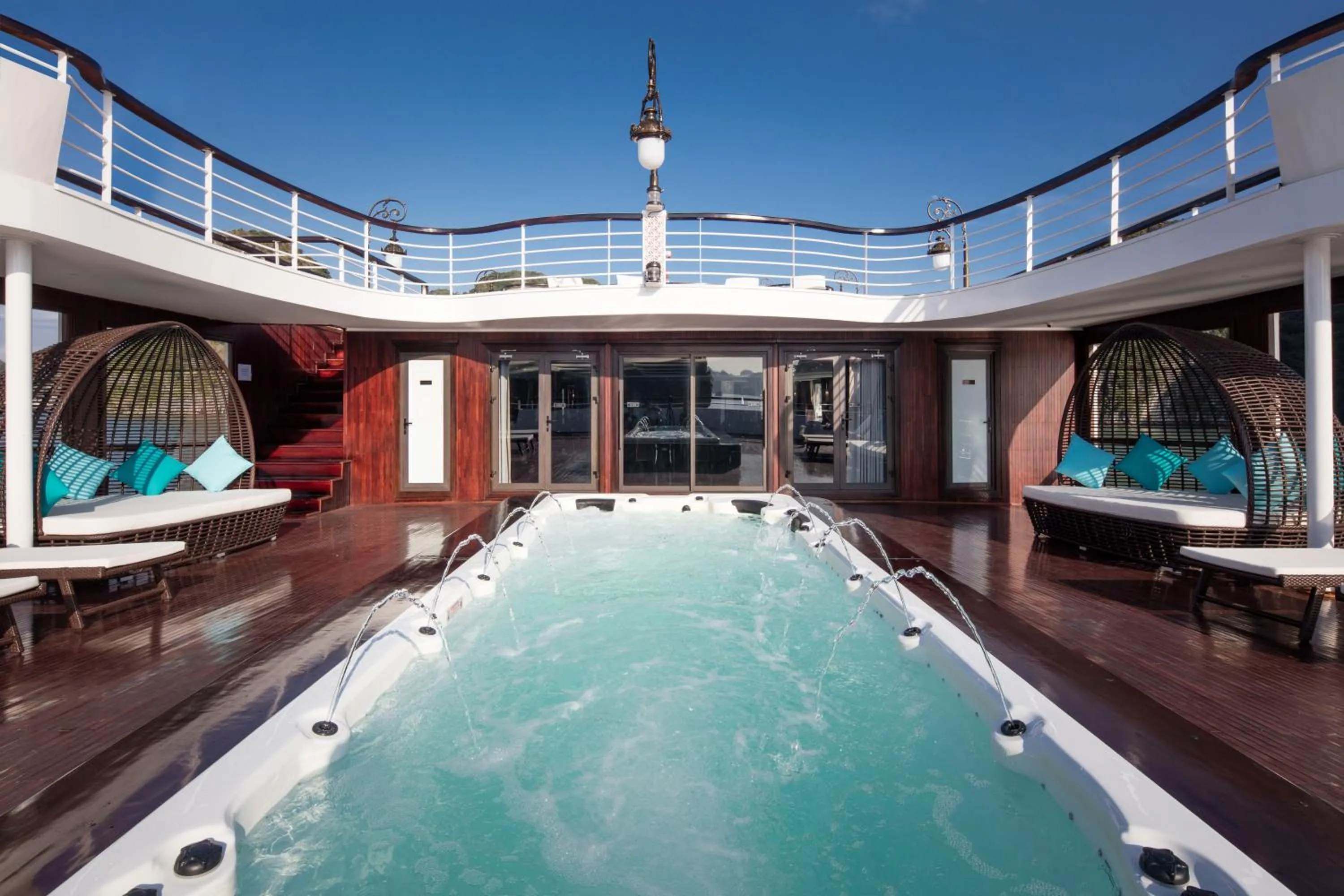 Swimming pool in Ambassador Cruise Halong Bay