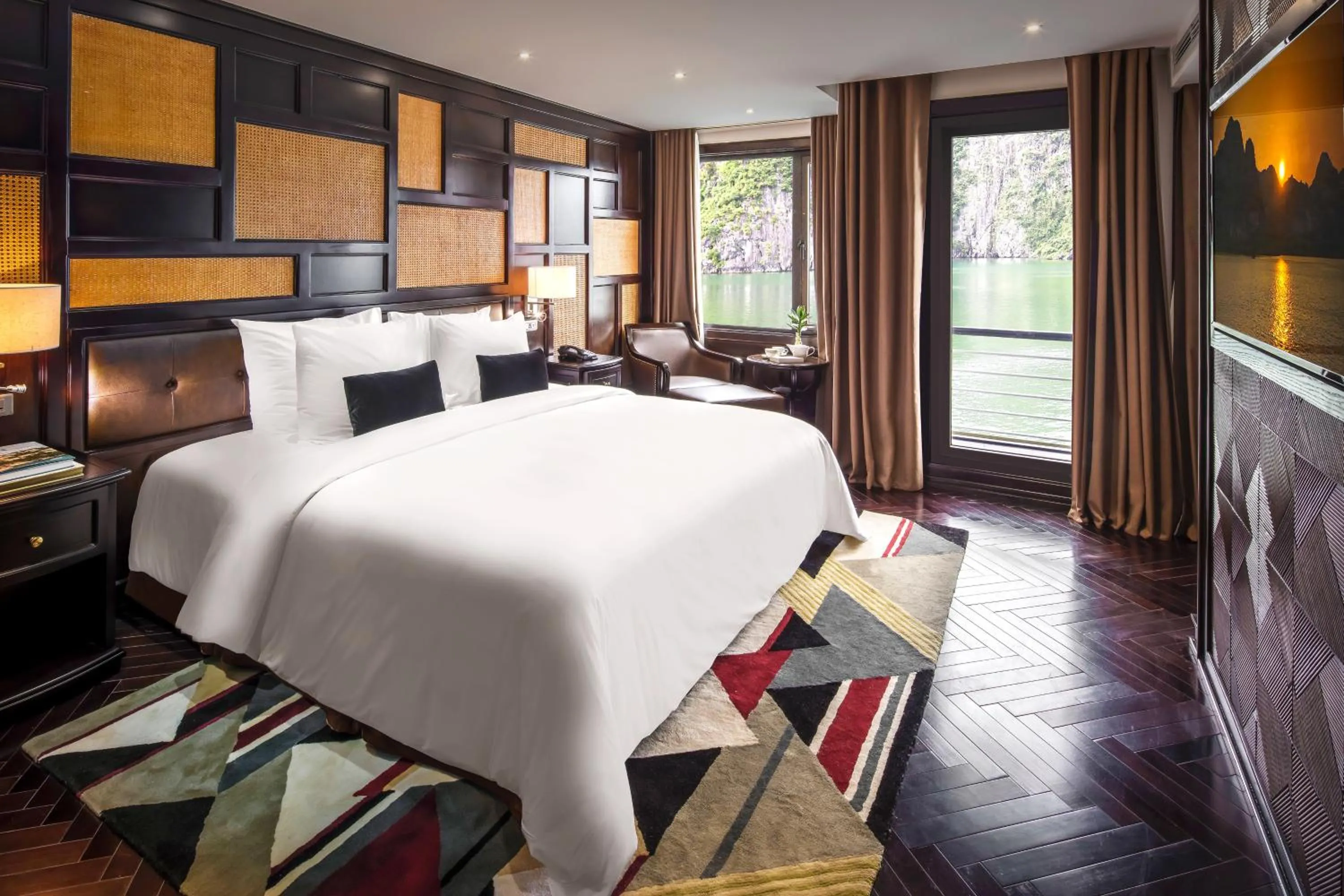 Photo of the whole room, Bed in Ambassador Cruise Halong Bay