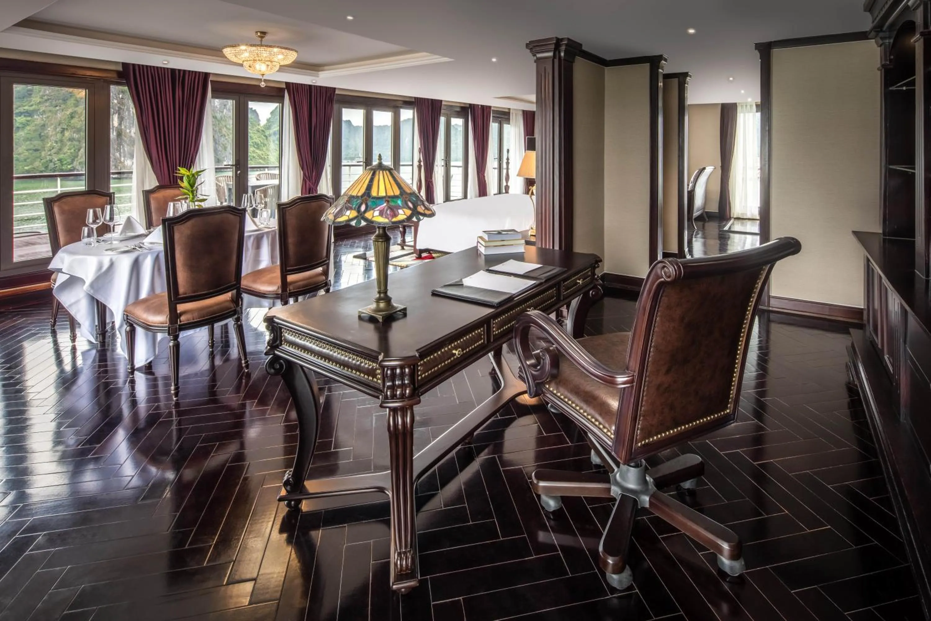 Living room in Ambassador Cruise Halong Bay