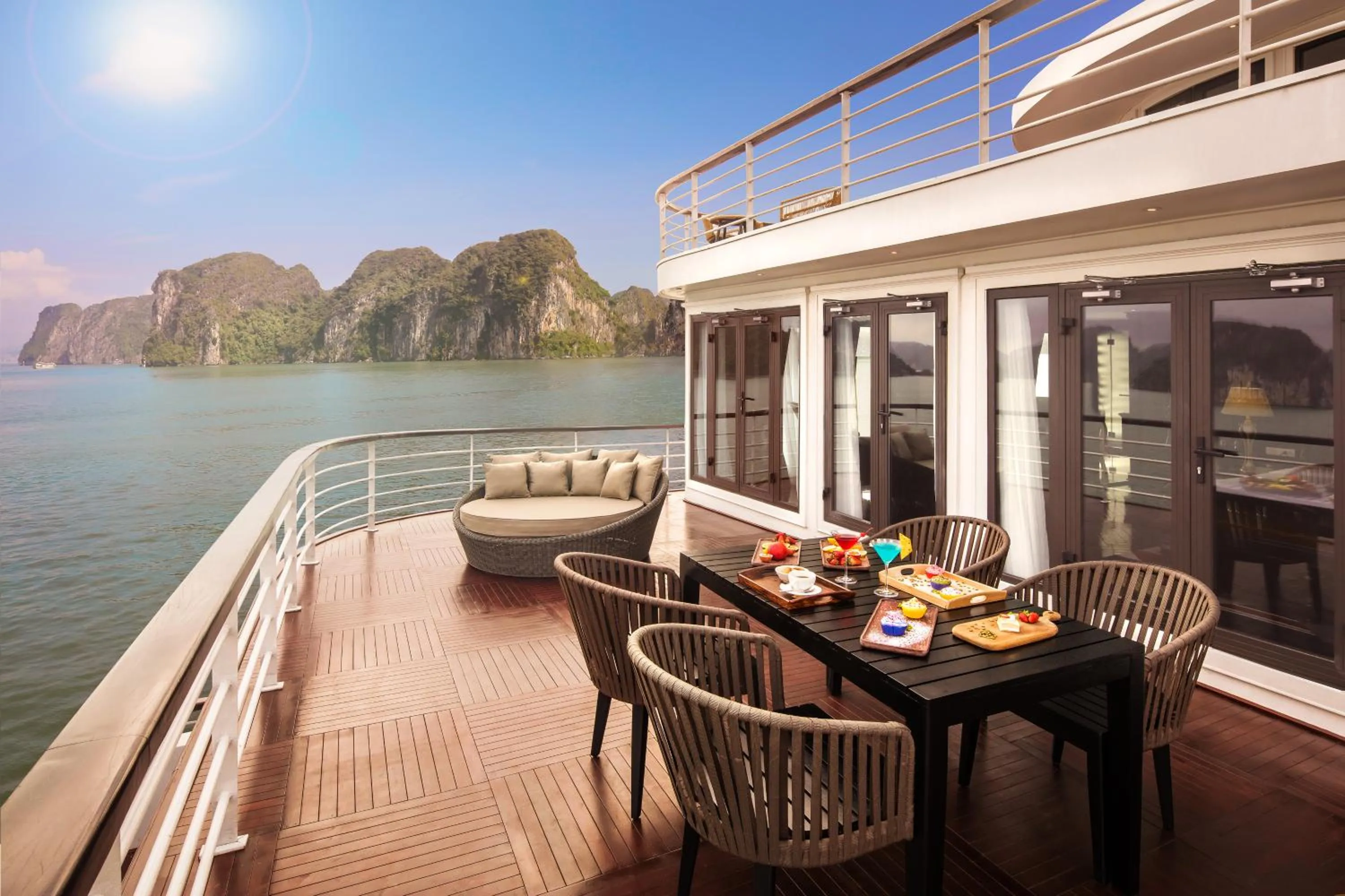 Balcony/Terrace in Ambassador Cruise Halong Bay