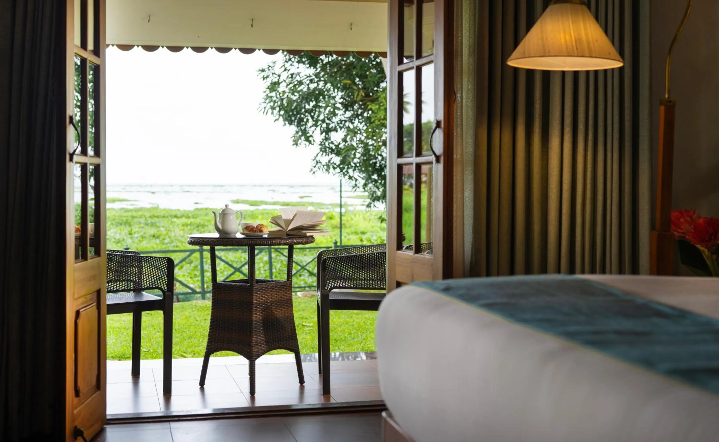Balcony/Terrace, Bed in Backwater Ripples Kumarakom