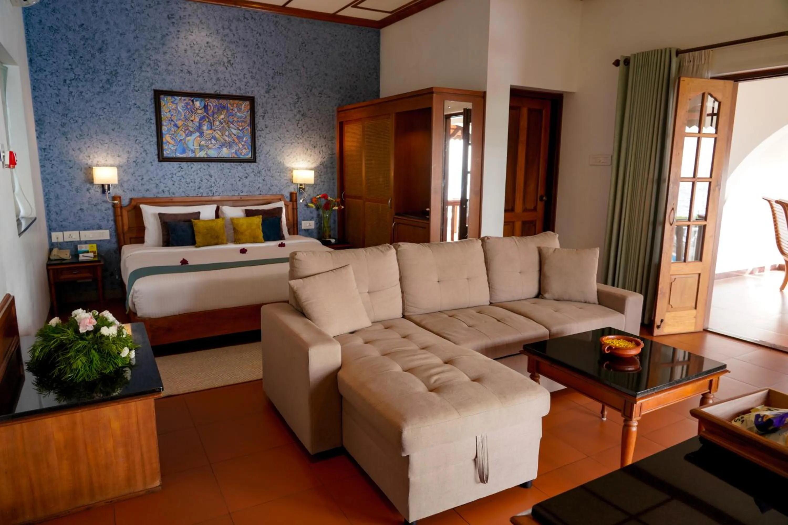 Photo of the whole room, Bed in Backwater Ripples Kumarakom