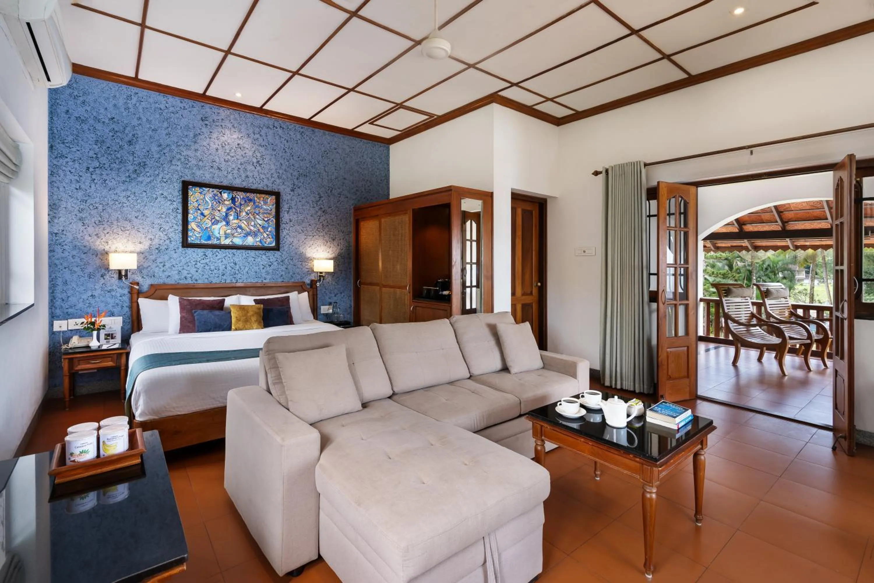 Bedroom, Bed in Backwater Ripples Kumarakom