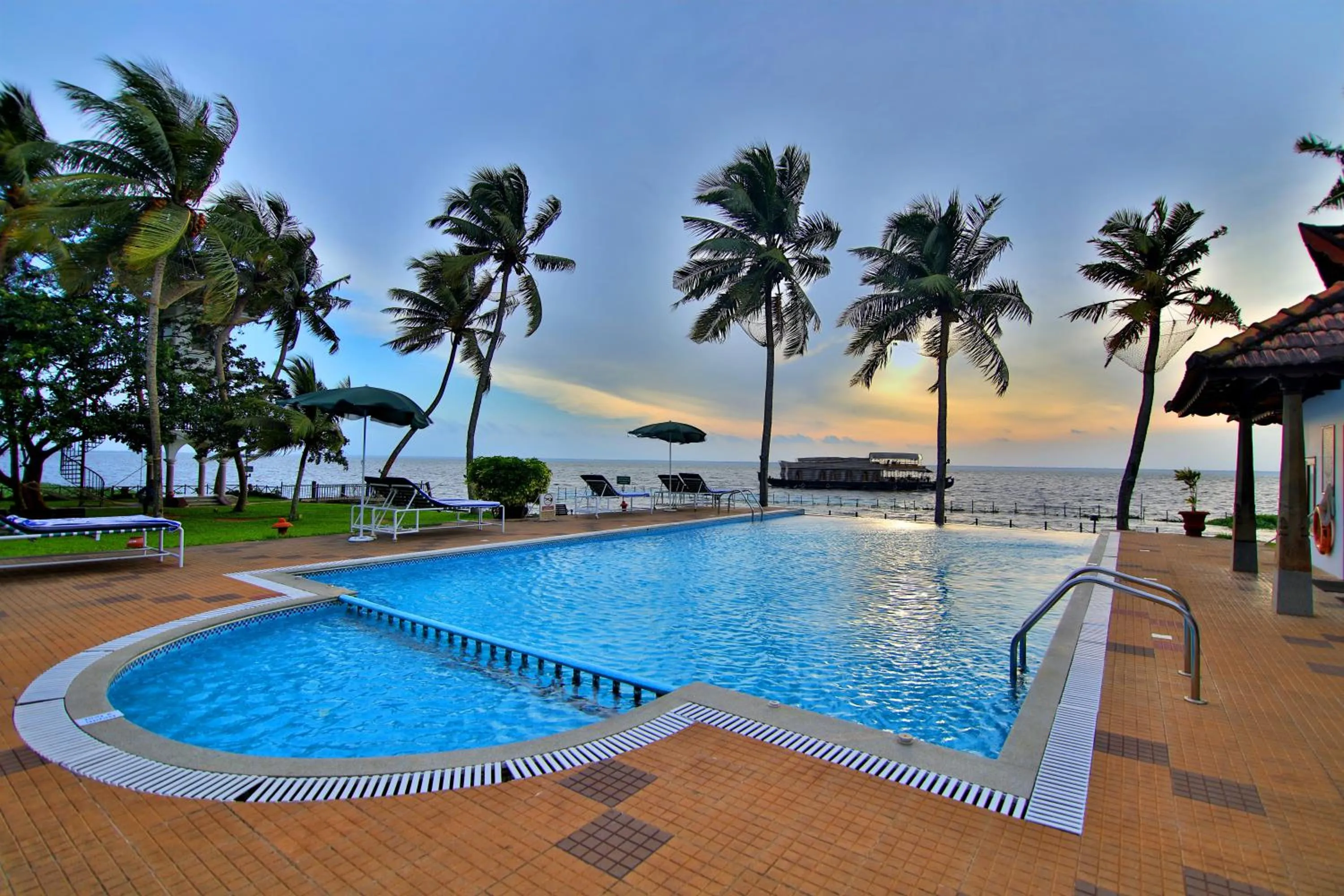 Swimming pool in Backwater Ripples Kumarakom