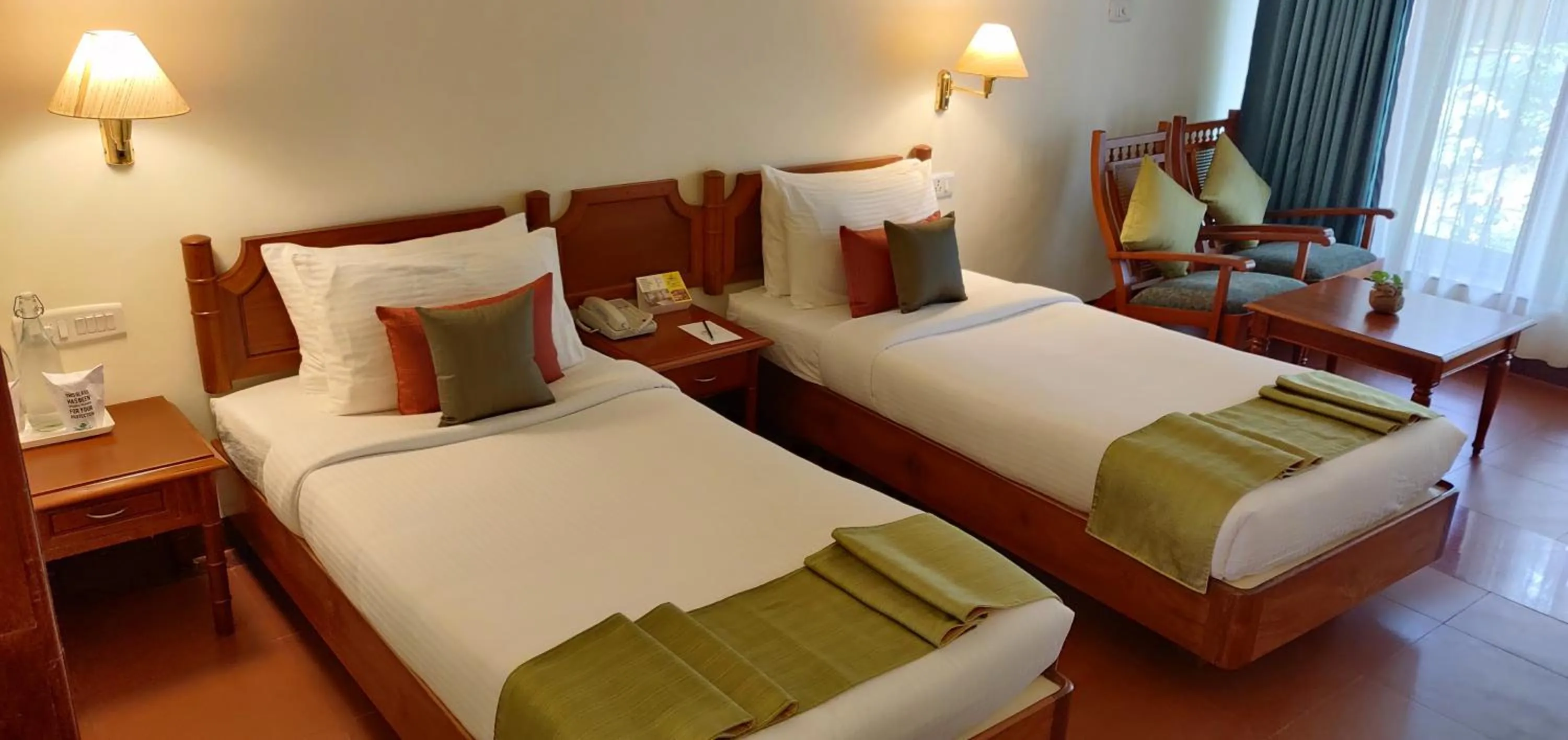 Bedroom, Bed in Backwater Ripples Kumarakom