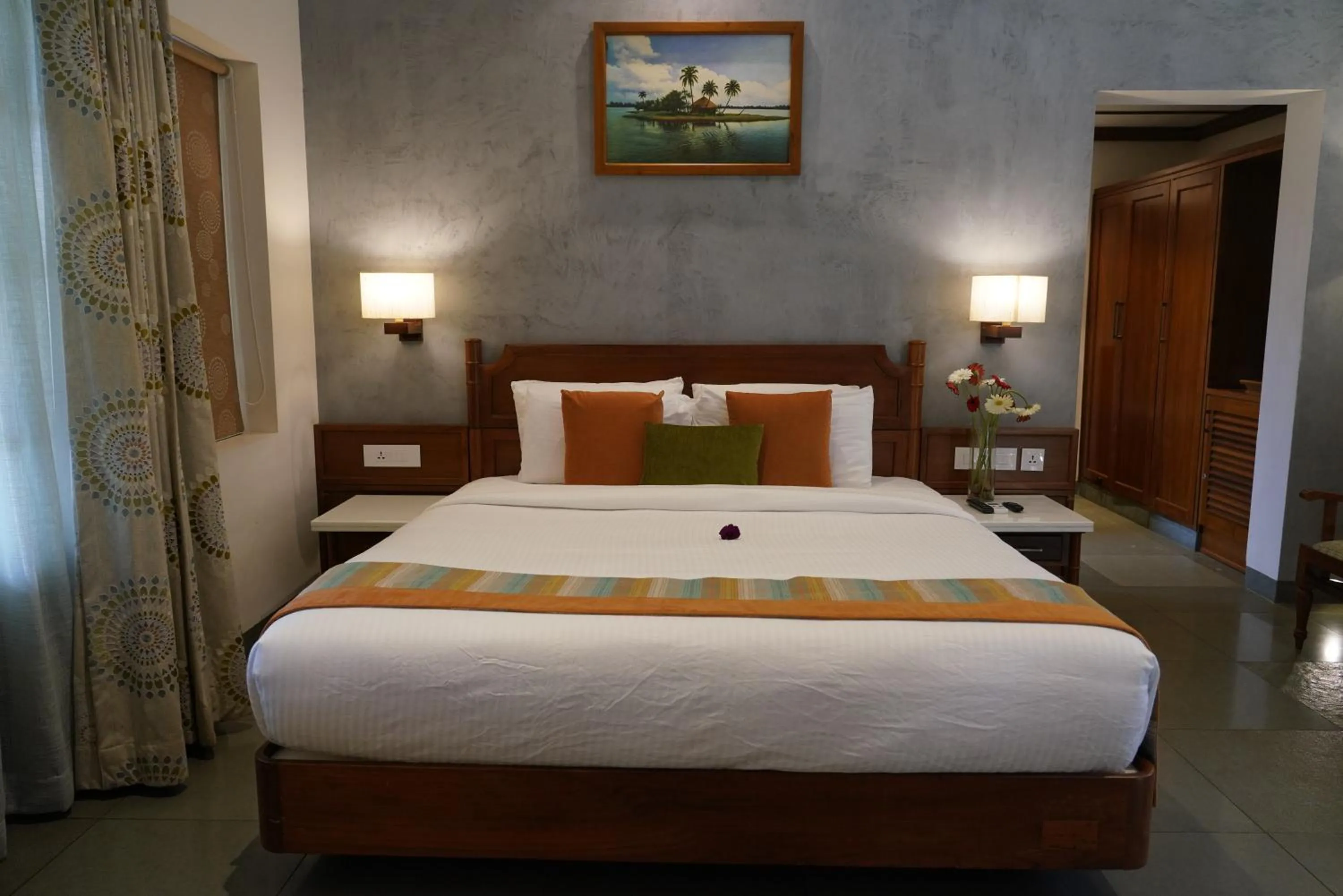 Bedroom, Bed in Backwater Ripples Kumarakom