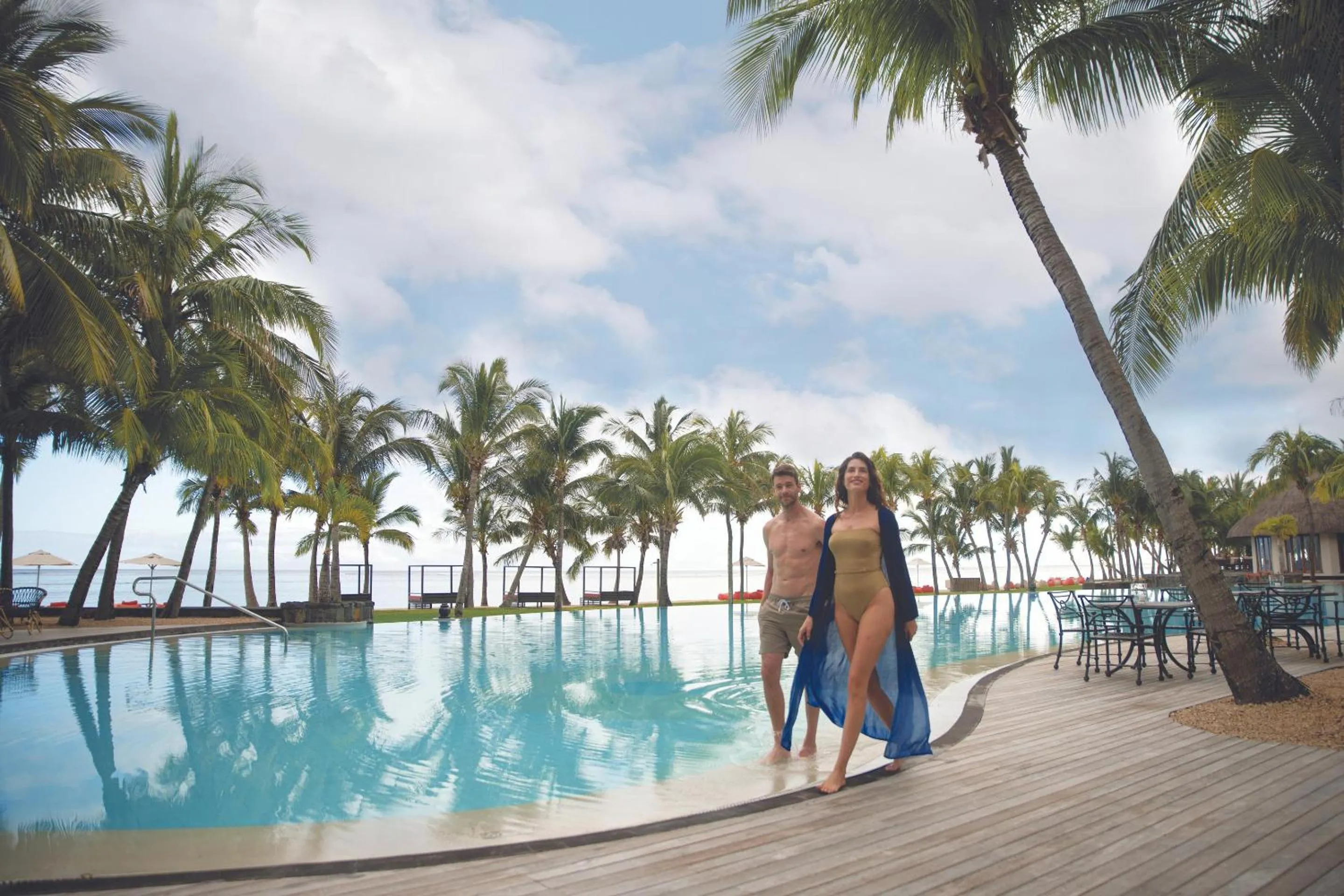 Pool view in Dinarobin Beachcomber Golf Resort & Spa