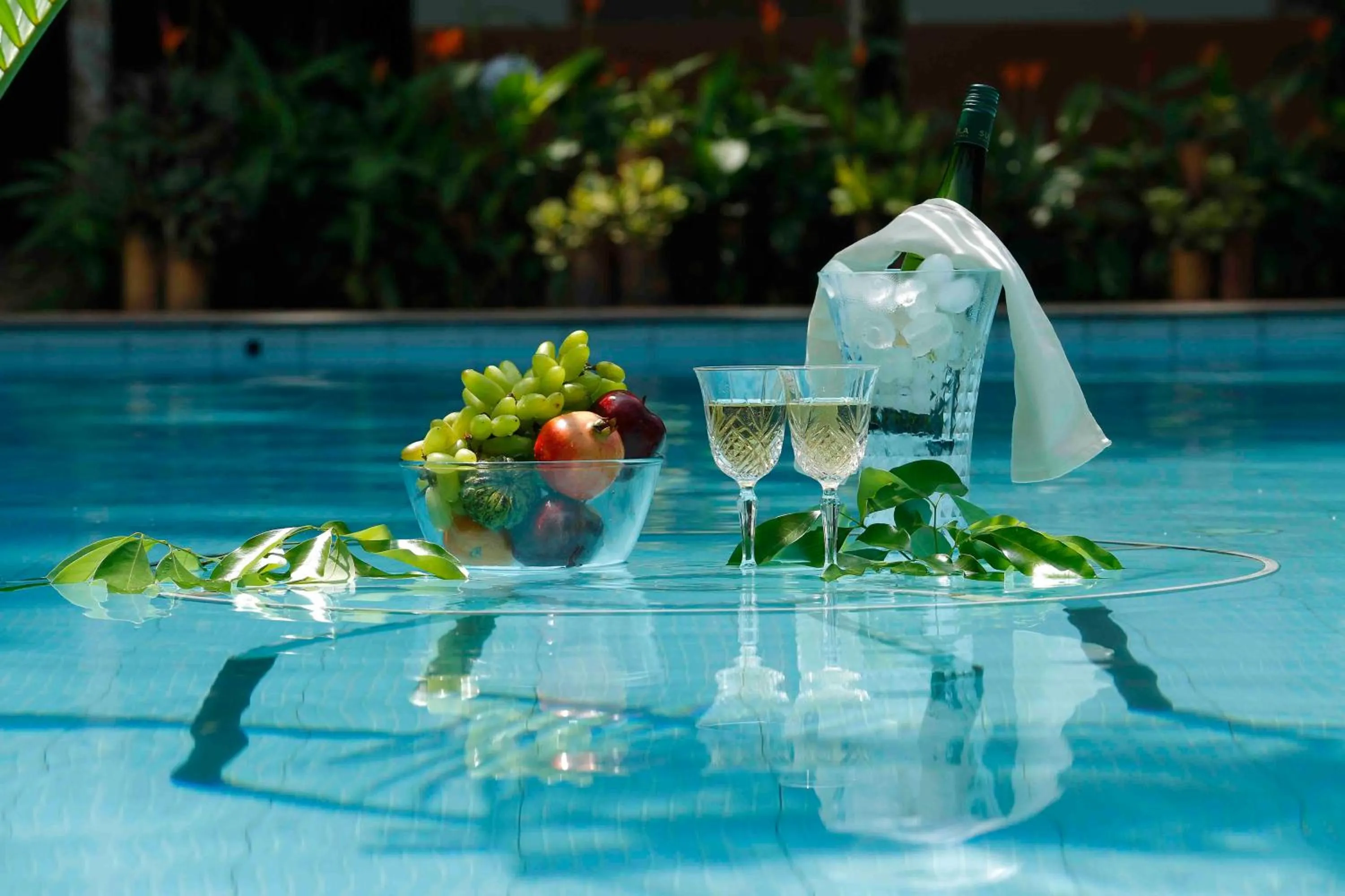 Swimming pool in Greenwoods Resort, Thekkady