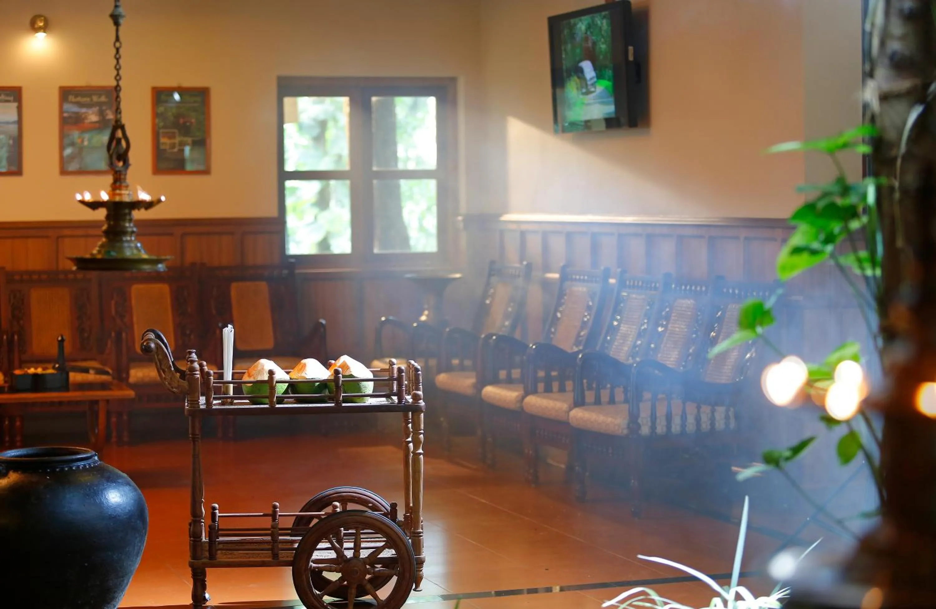 Lobby or reception in Greenwoods Resort, Thekkady