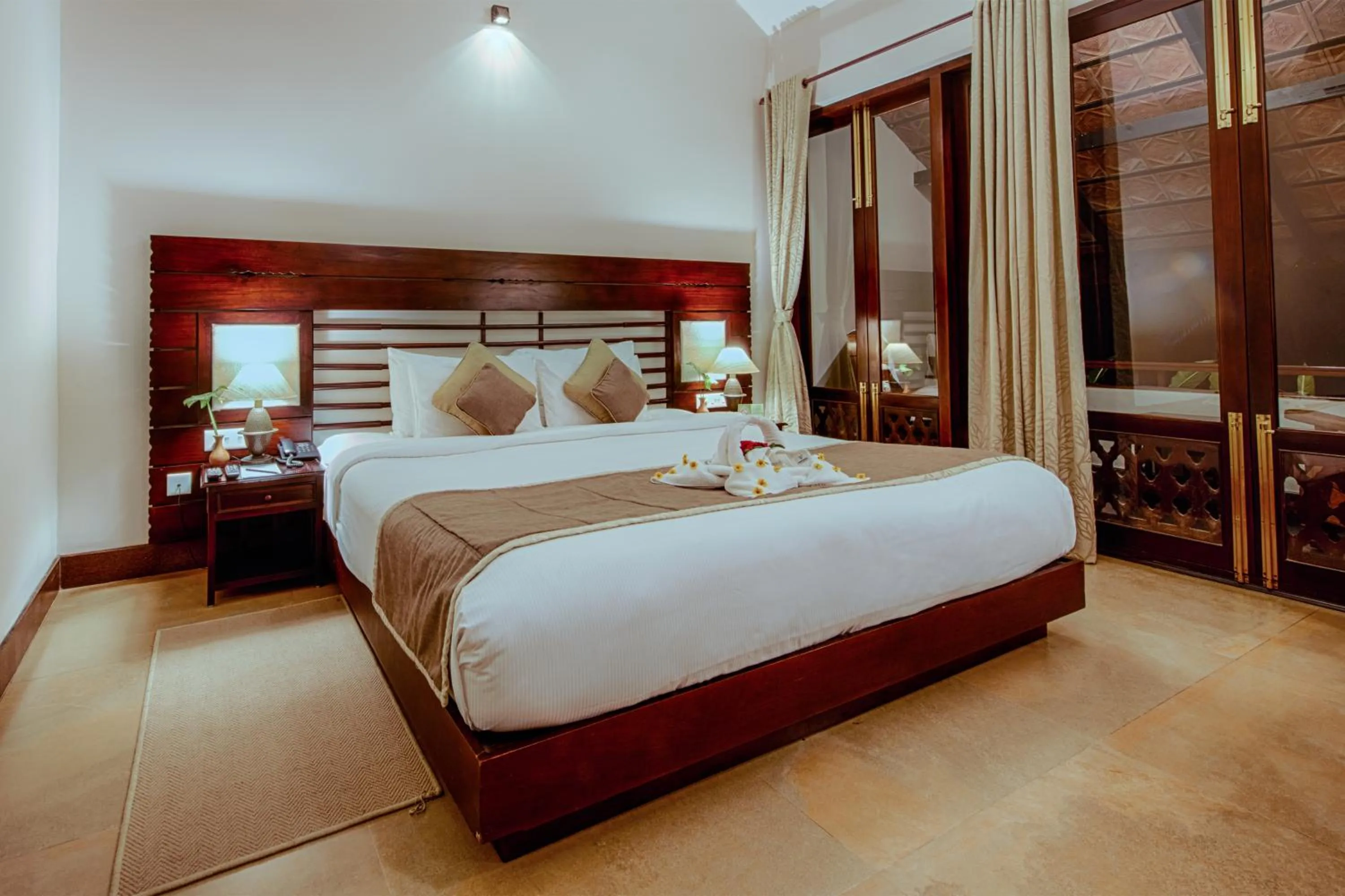 Photo of the whole room, Bed in Greenwoods Resort, Thekkady