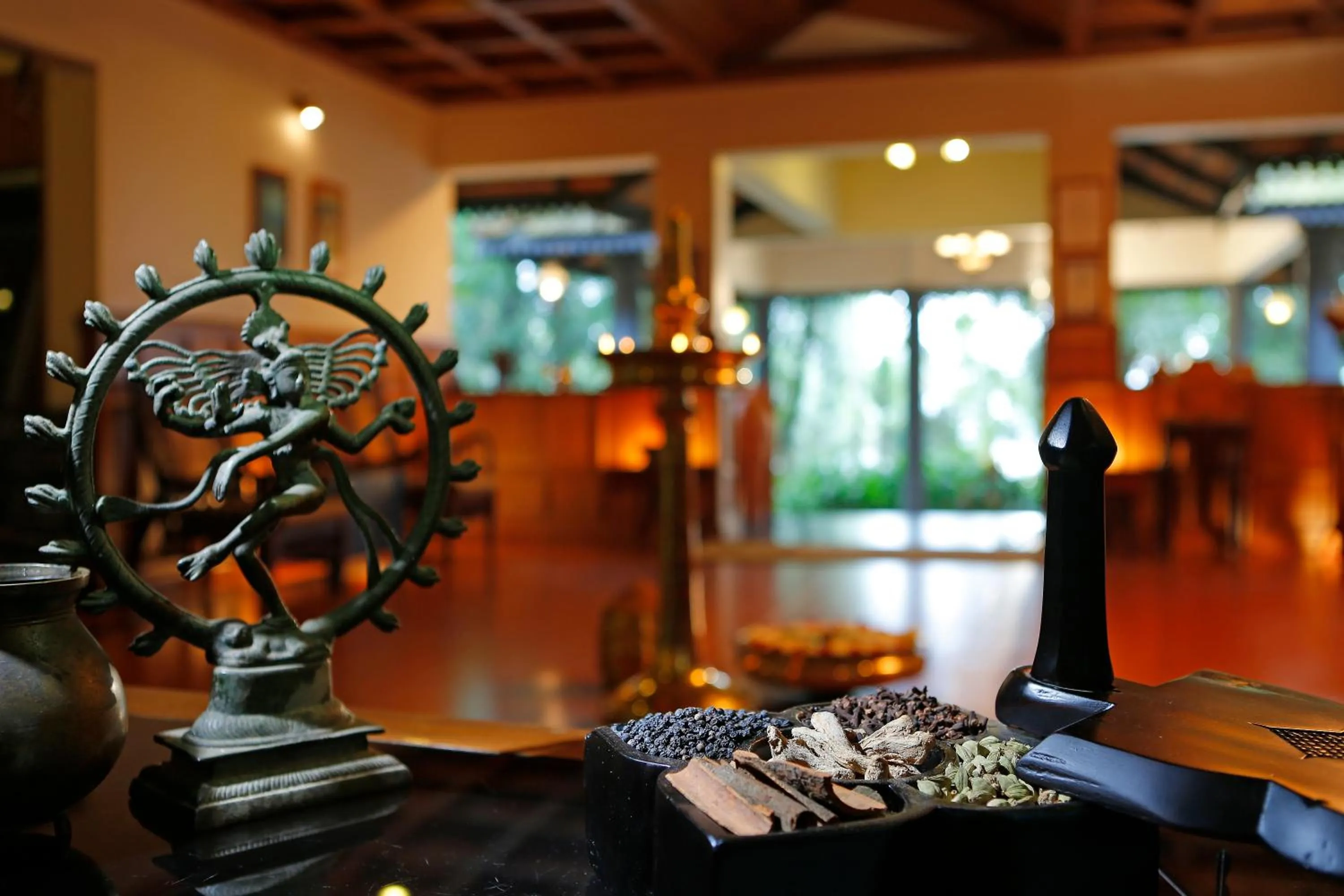 Lobby or reception in Greenwoods Resort, Thekkady