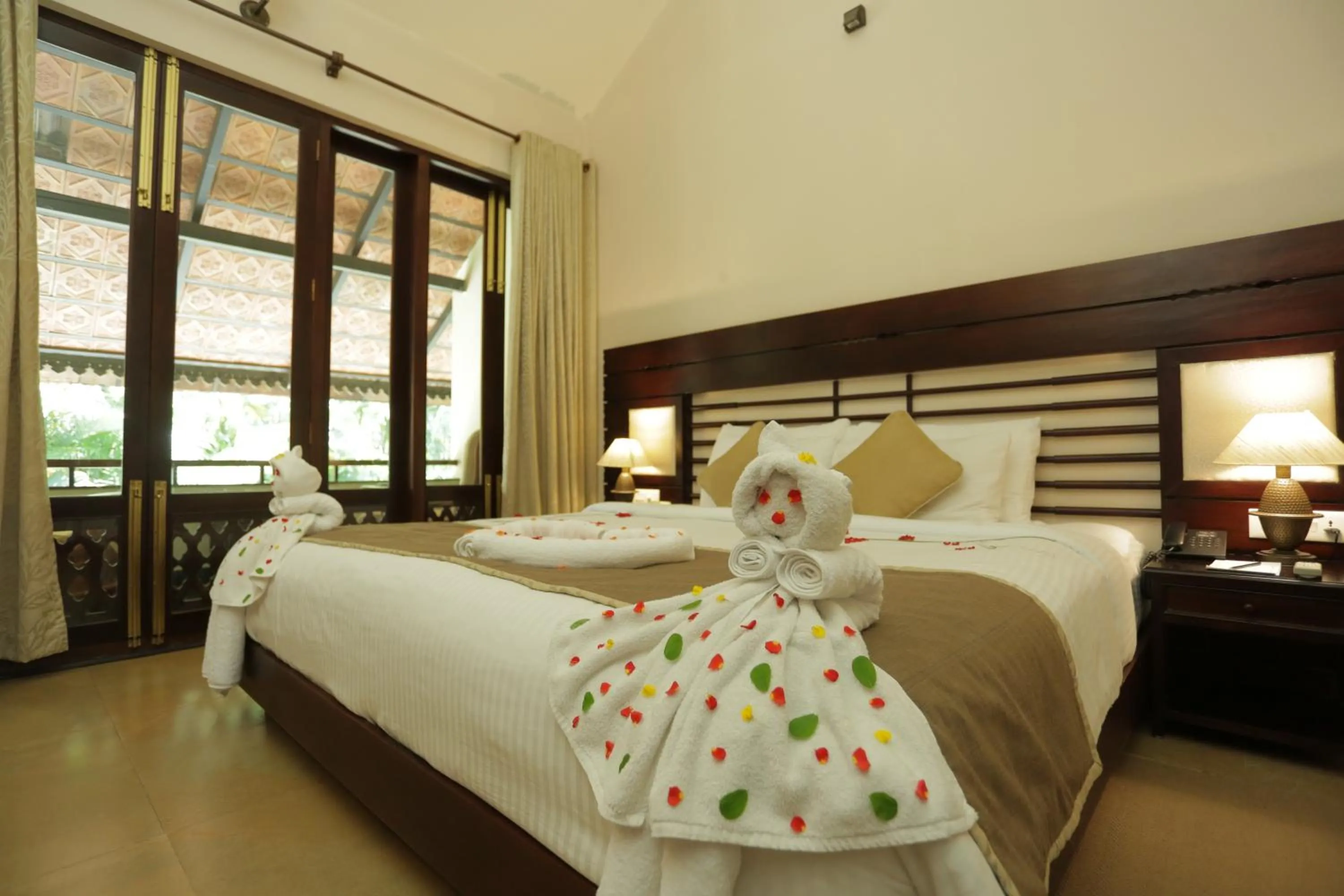 Photo of the whole room, Bed in Greenwoods Resort, Thekkady