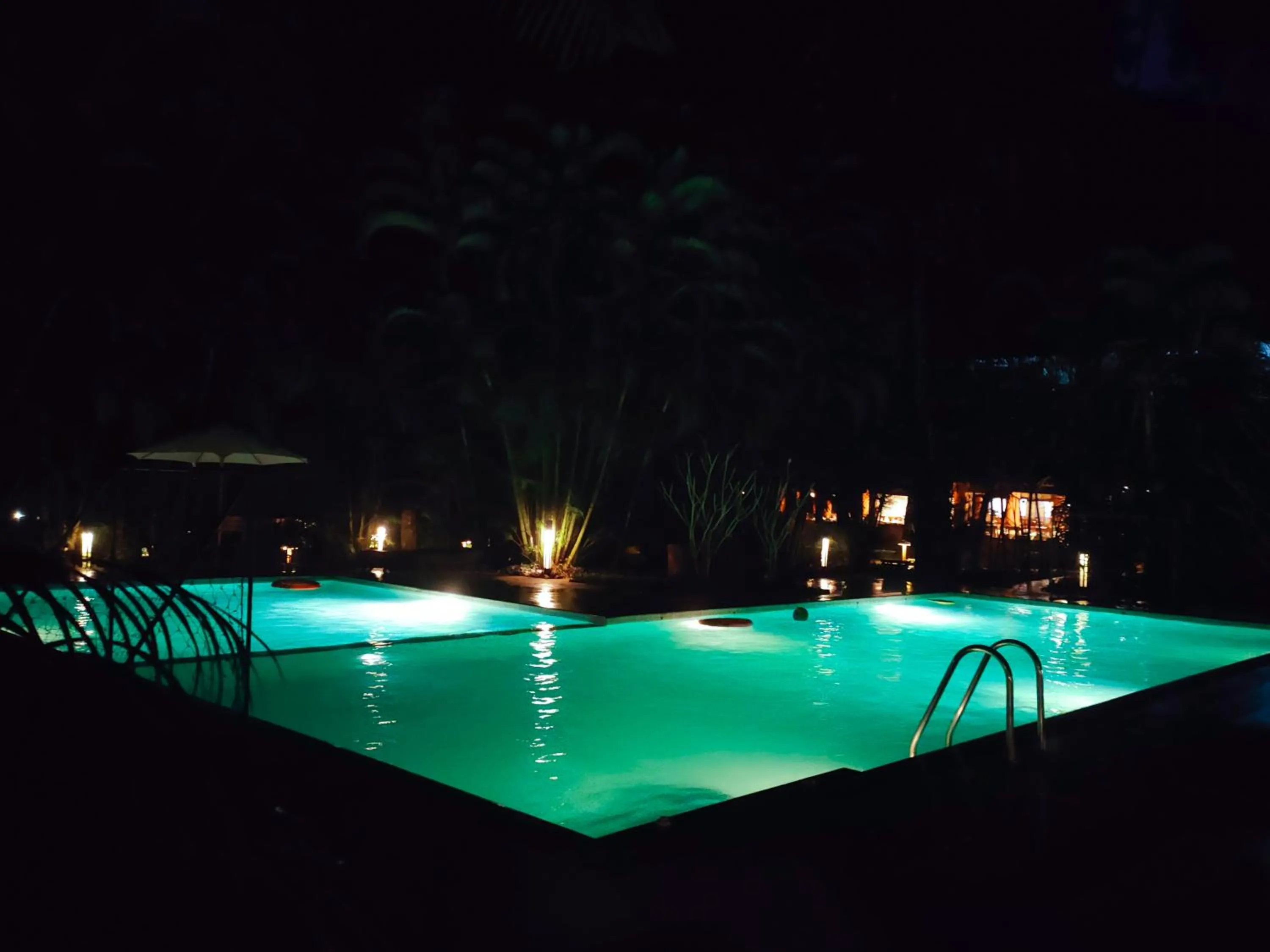 Swimming pool in Greenwoods Resort, Thekkady