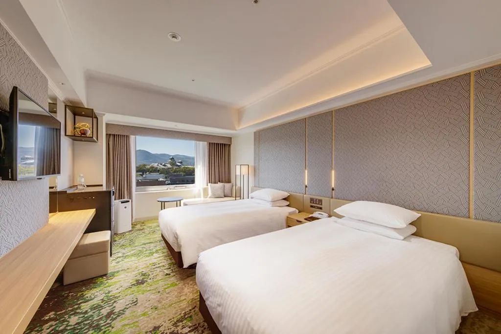 Photo of the whole room, Bed in Hotel Nikko Kumamoto