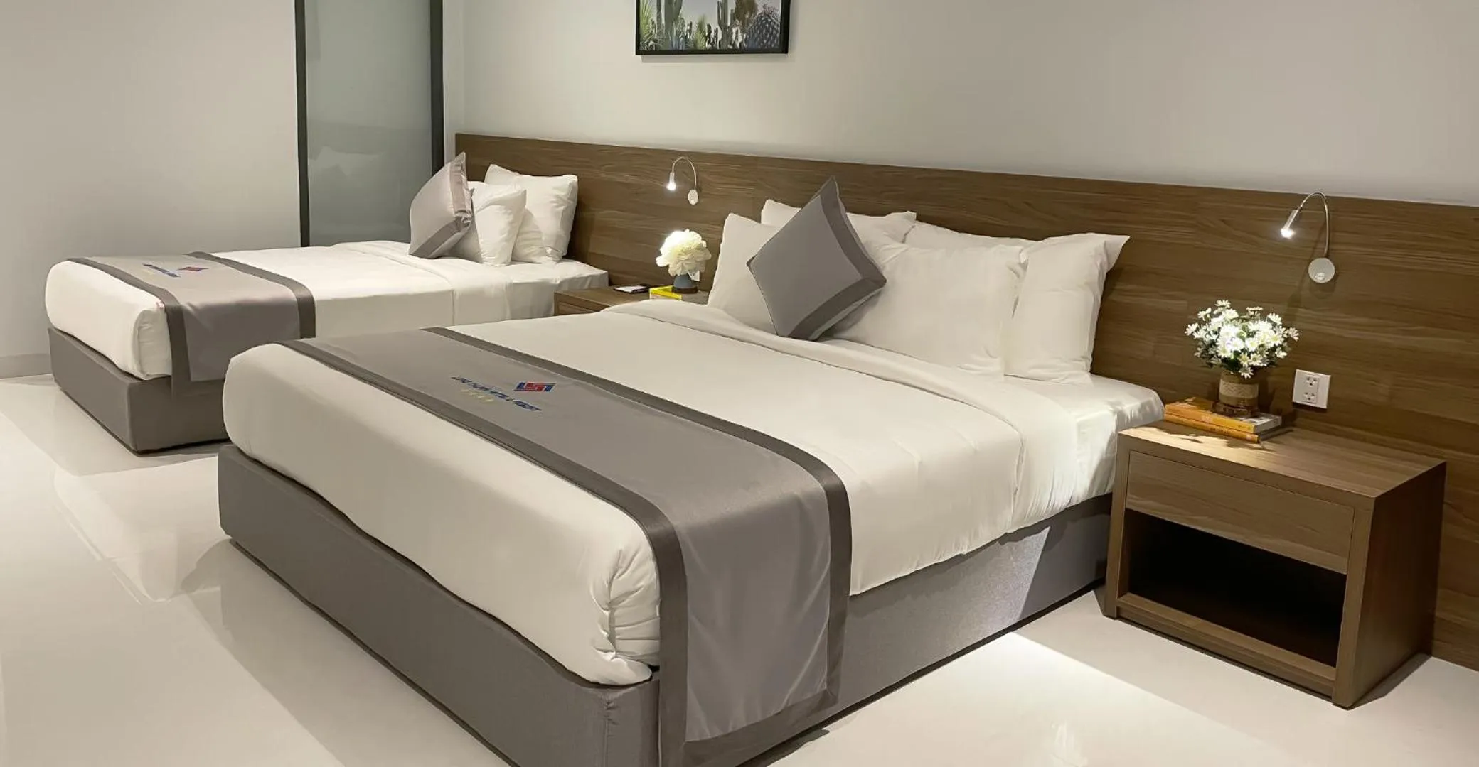 Bed in Long Thuan Hotel & Resort