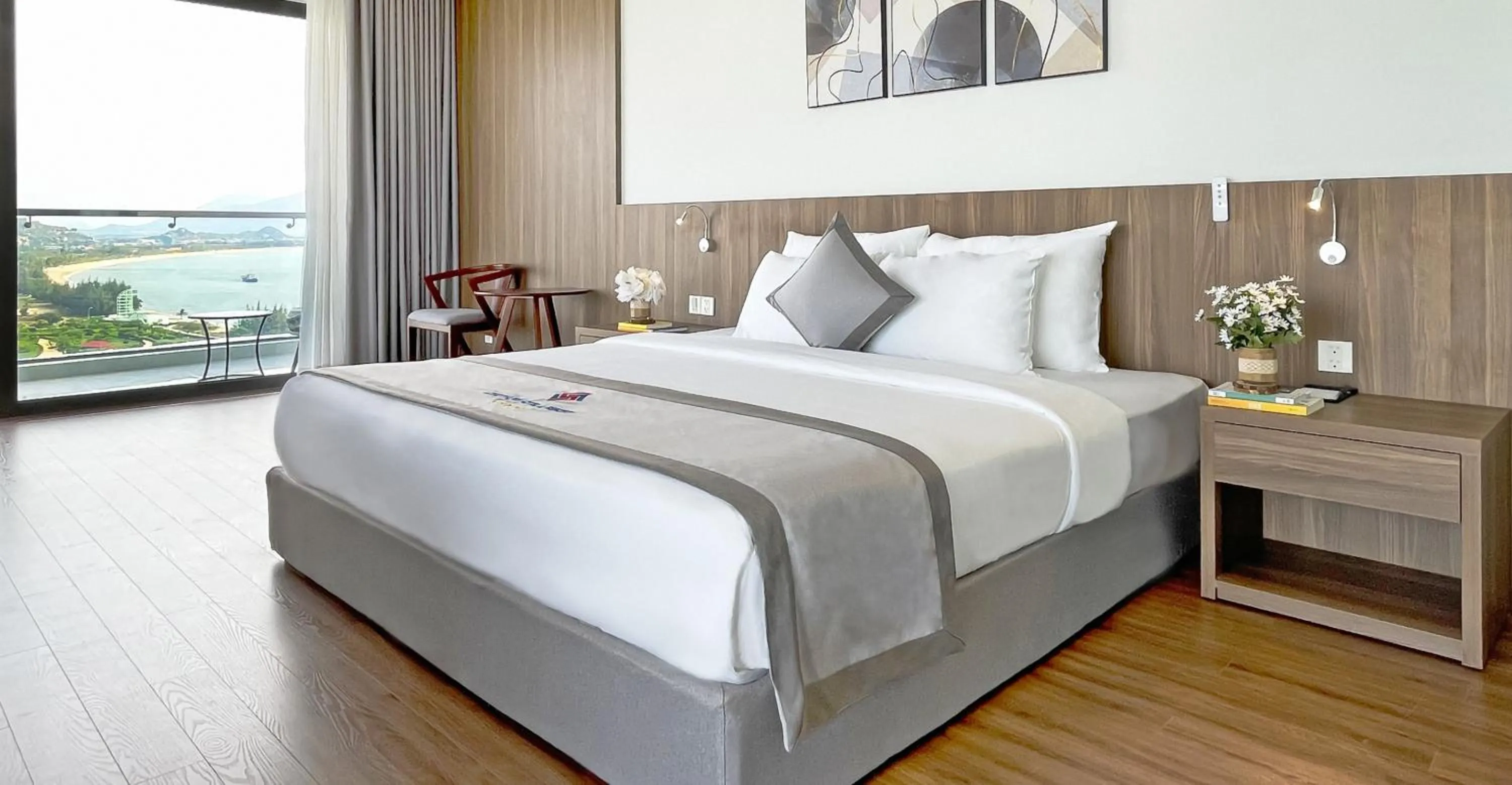 Bed in Long Thuan Hotel & Resort