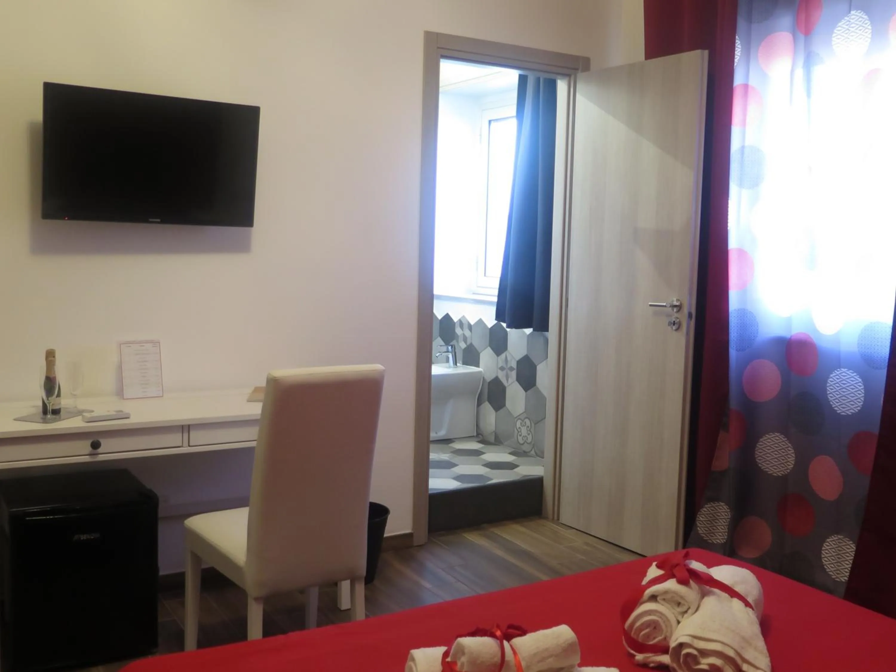 Bed in Symposium Bed&Breakfast