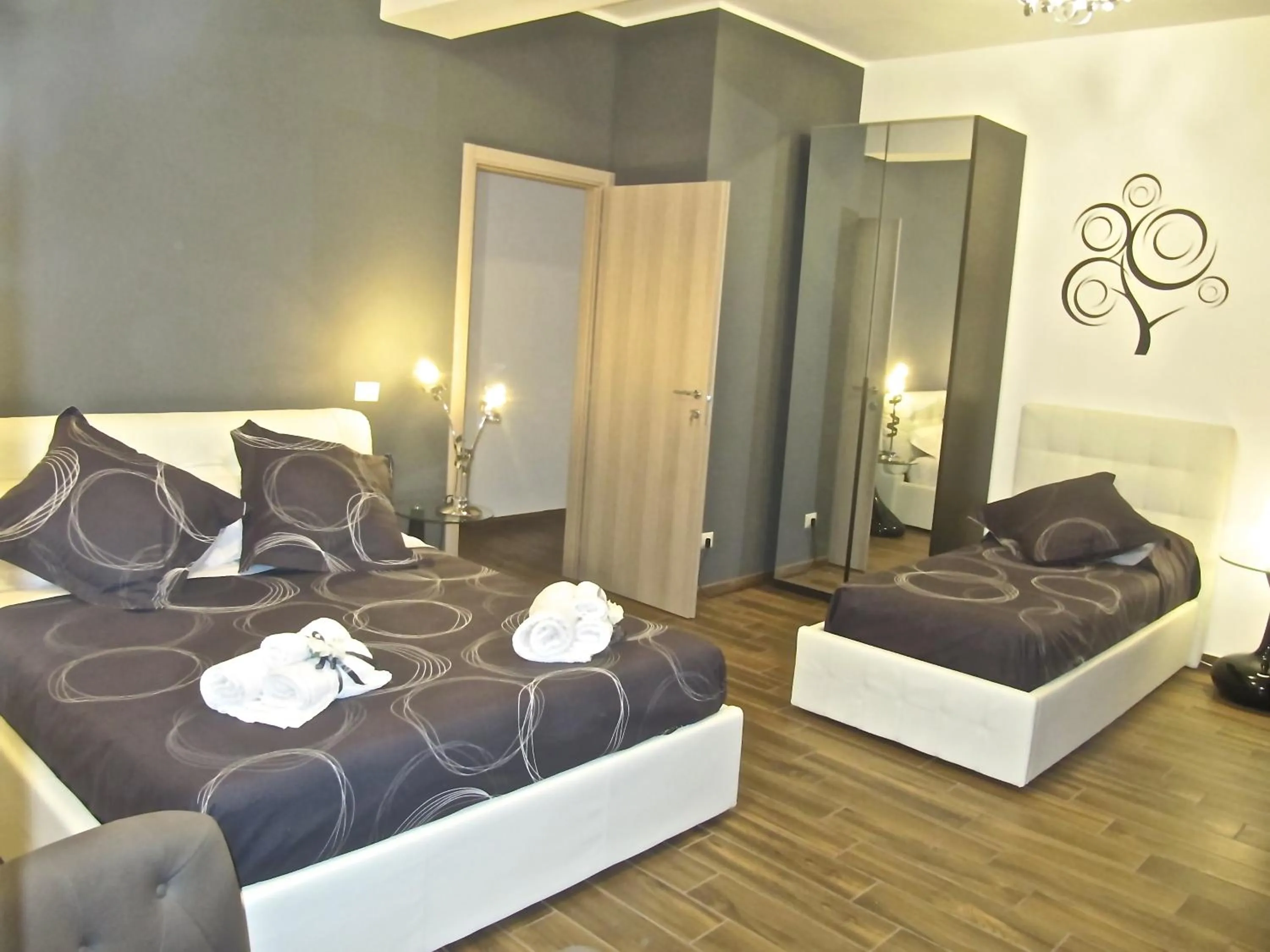 Bed in Symposium Bed&Breakfast