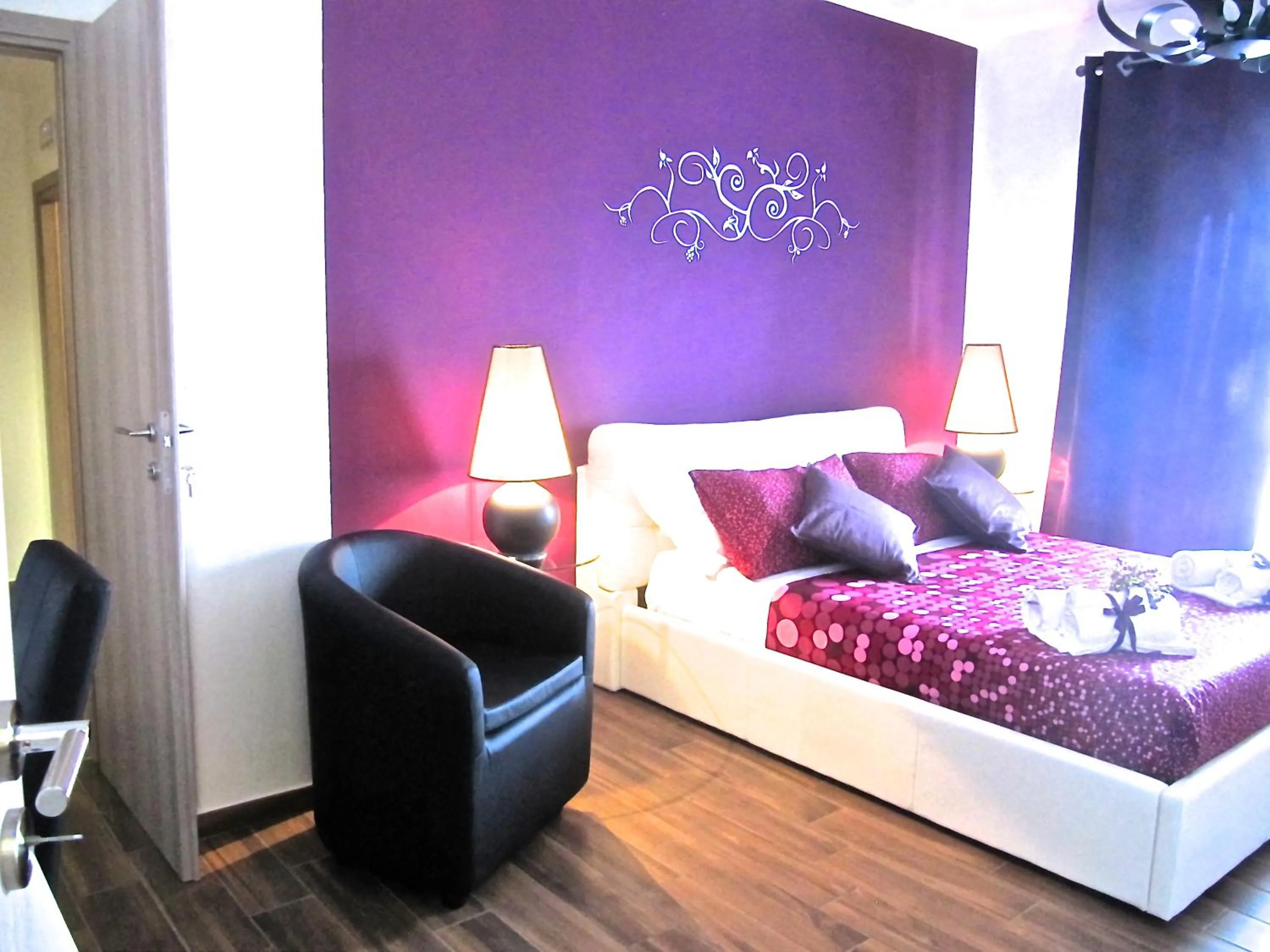 Bed in Symposium Bed&Breakfast